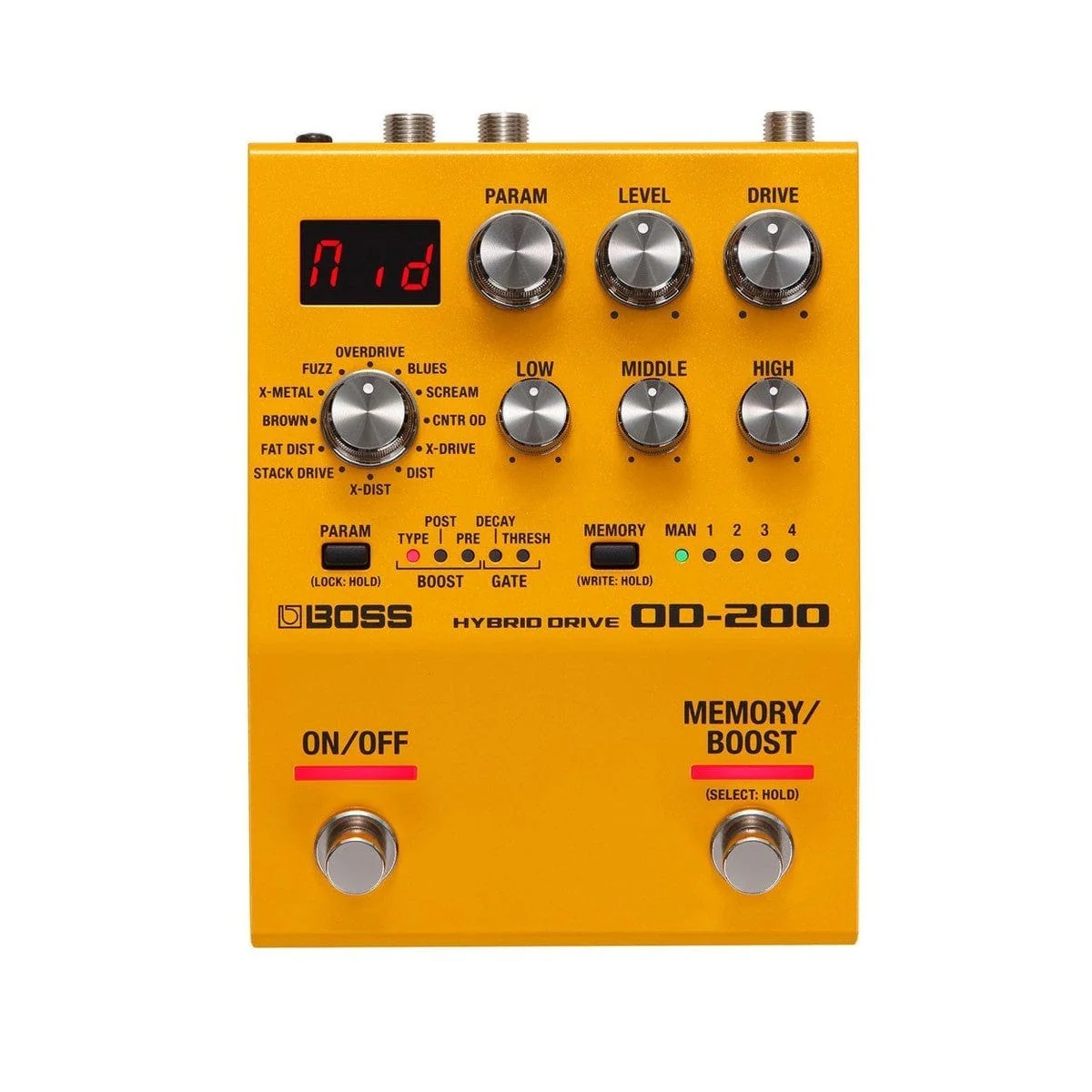 Boss OD200 Hybrid Drive Guitar Overdrive Distortion Pedal