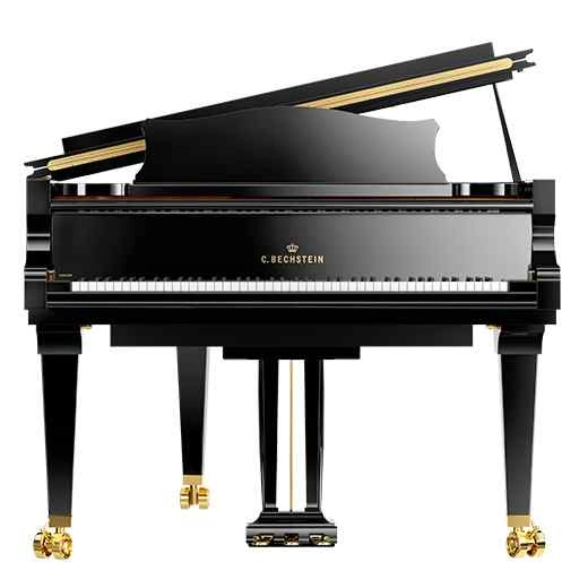 C. Bechstein Concert B212 Grand Piano in Polished Ebony - Image 4