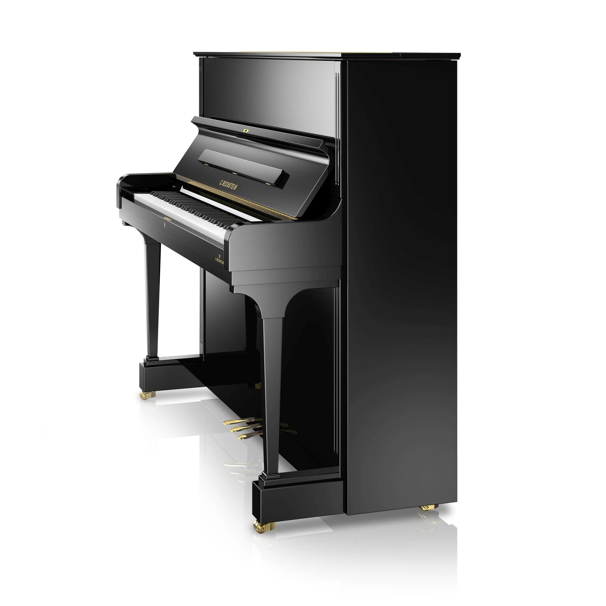 C. Bechstein Concert C6 Upright Piano in Polished Ebony - Image 4