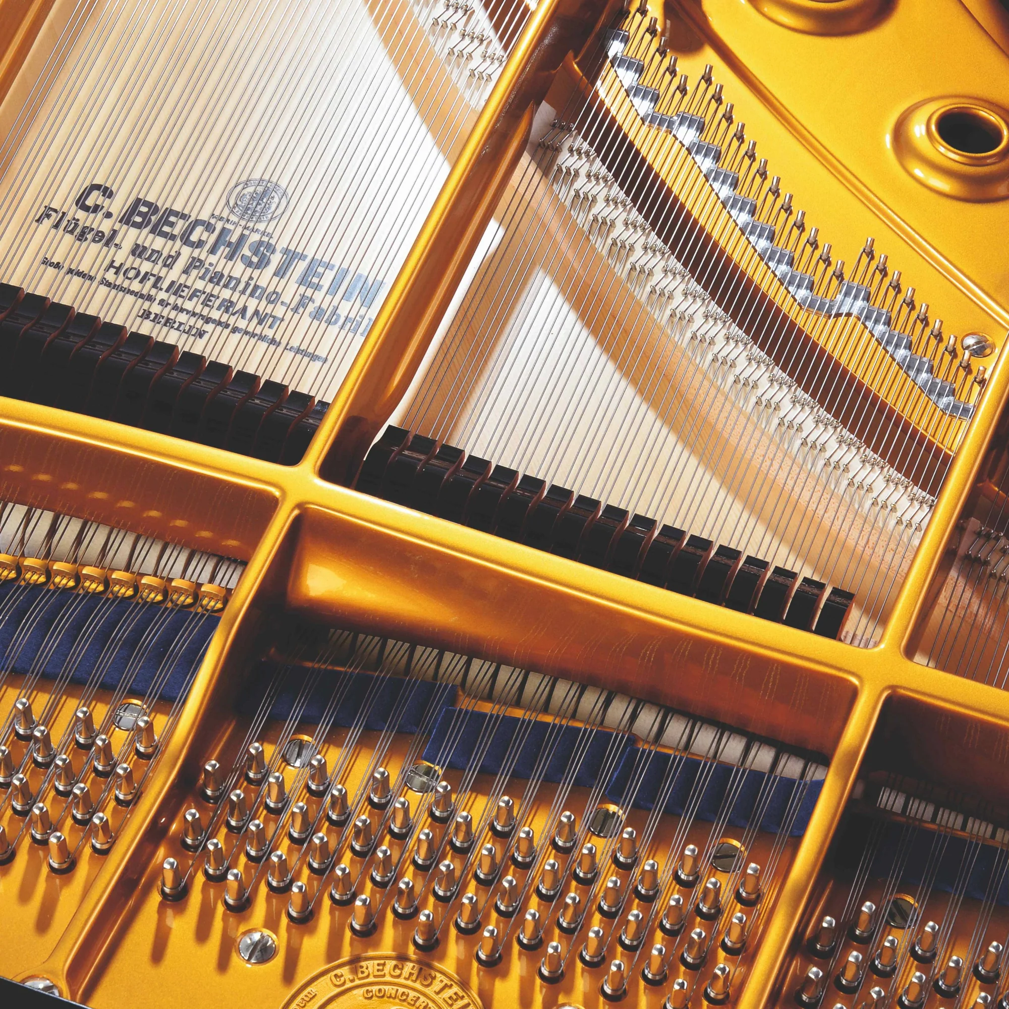 C. Bechstein Concert D282 Grand Piano in Polished Ebony - Image 2