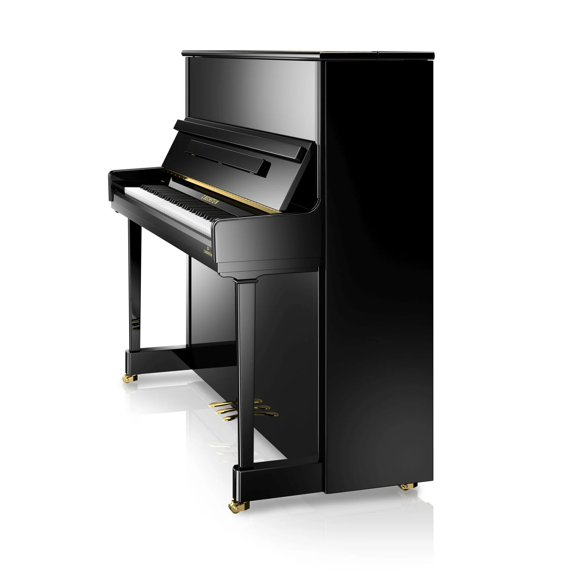 C. Bechstein Residence R6 Elegance Upright Piano in Polished Ebony - Image 3