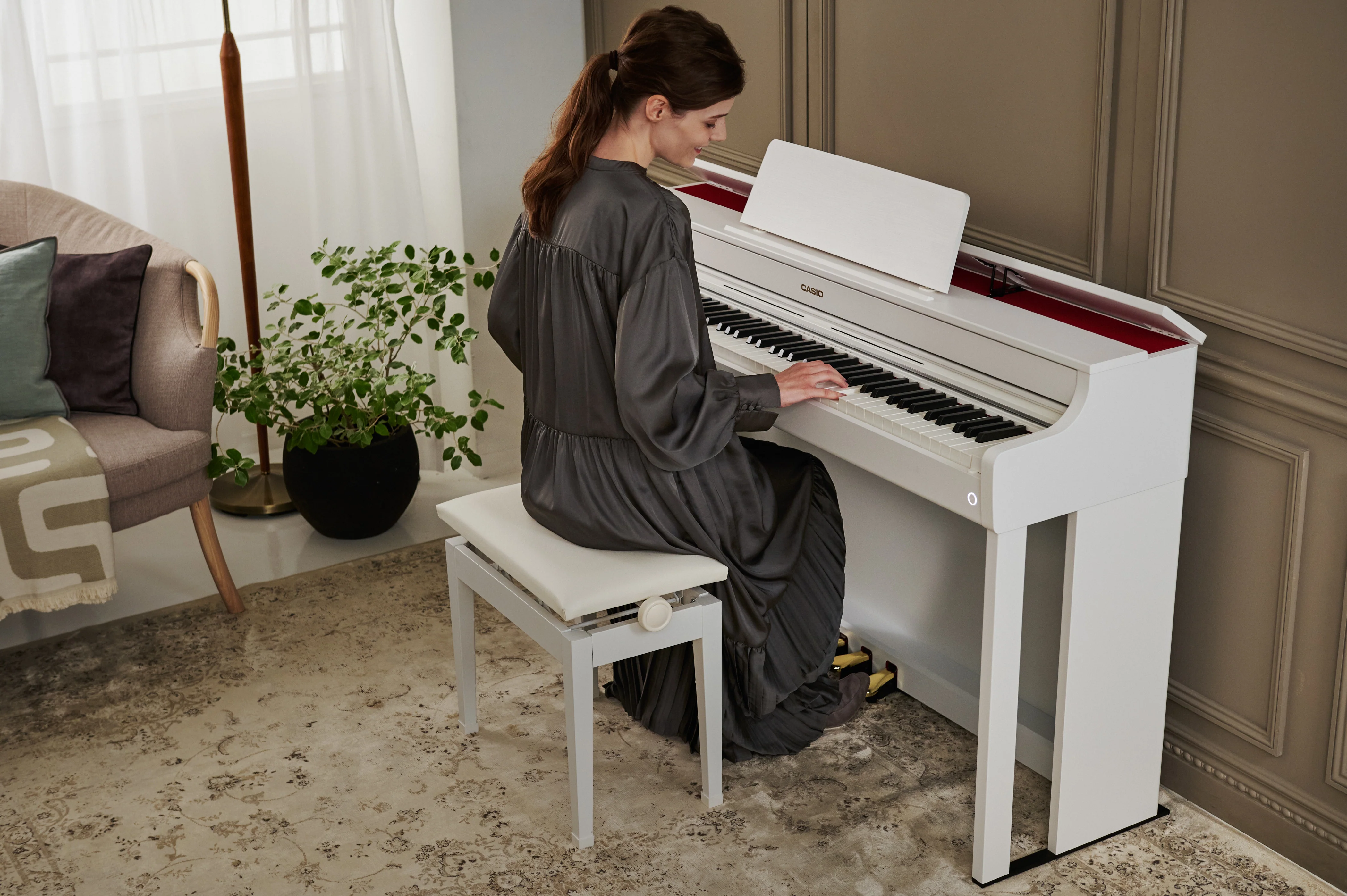 Casio AP300 Digital Piano Value Package; White - Image 7