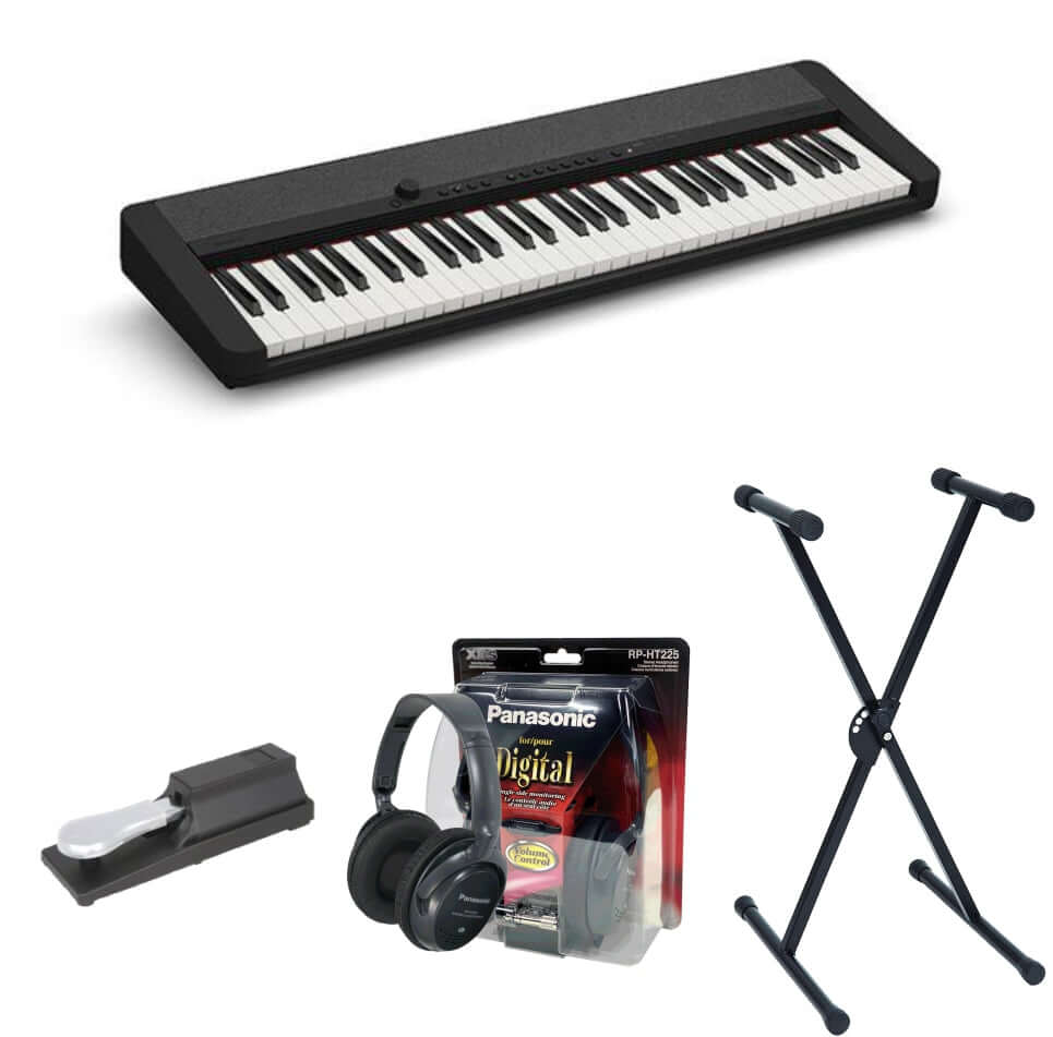 Casio CT-S1 Digital Piano; Black Value Package With Black Stand - Image 15