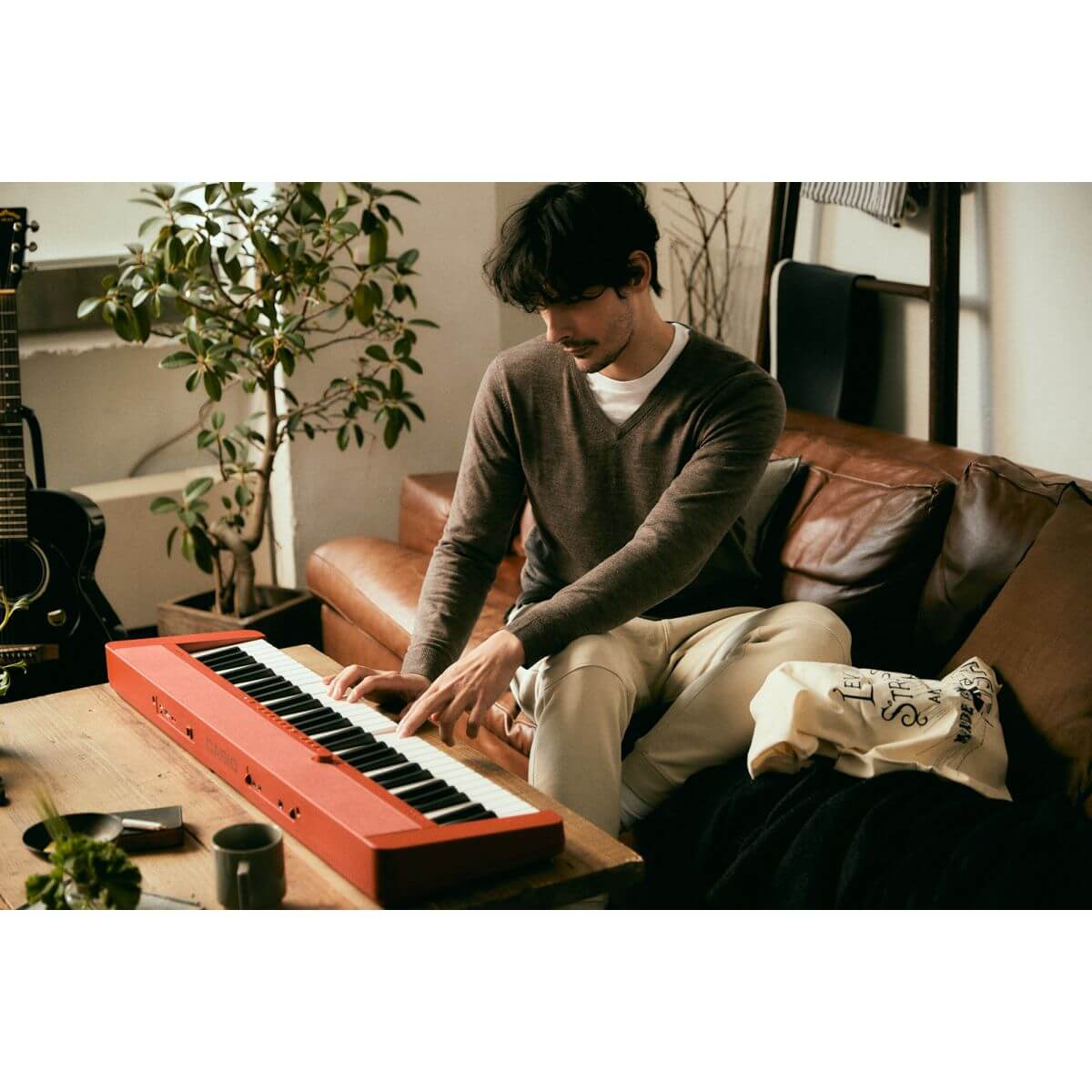 Casio CT-S1 Digital Piano; Red Value Package - Image 10