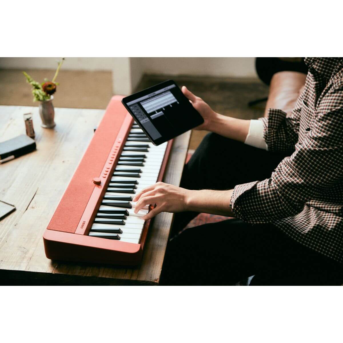 Casio CT-S1 Digital Piano; Red Value Package - Image 11