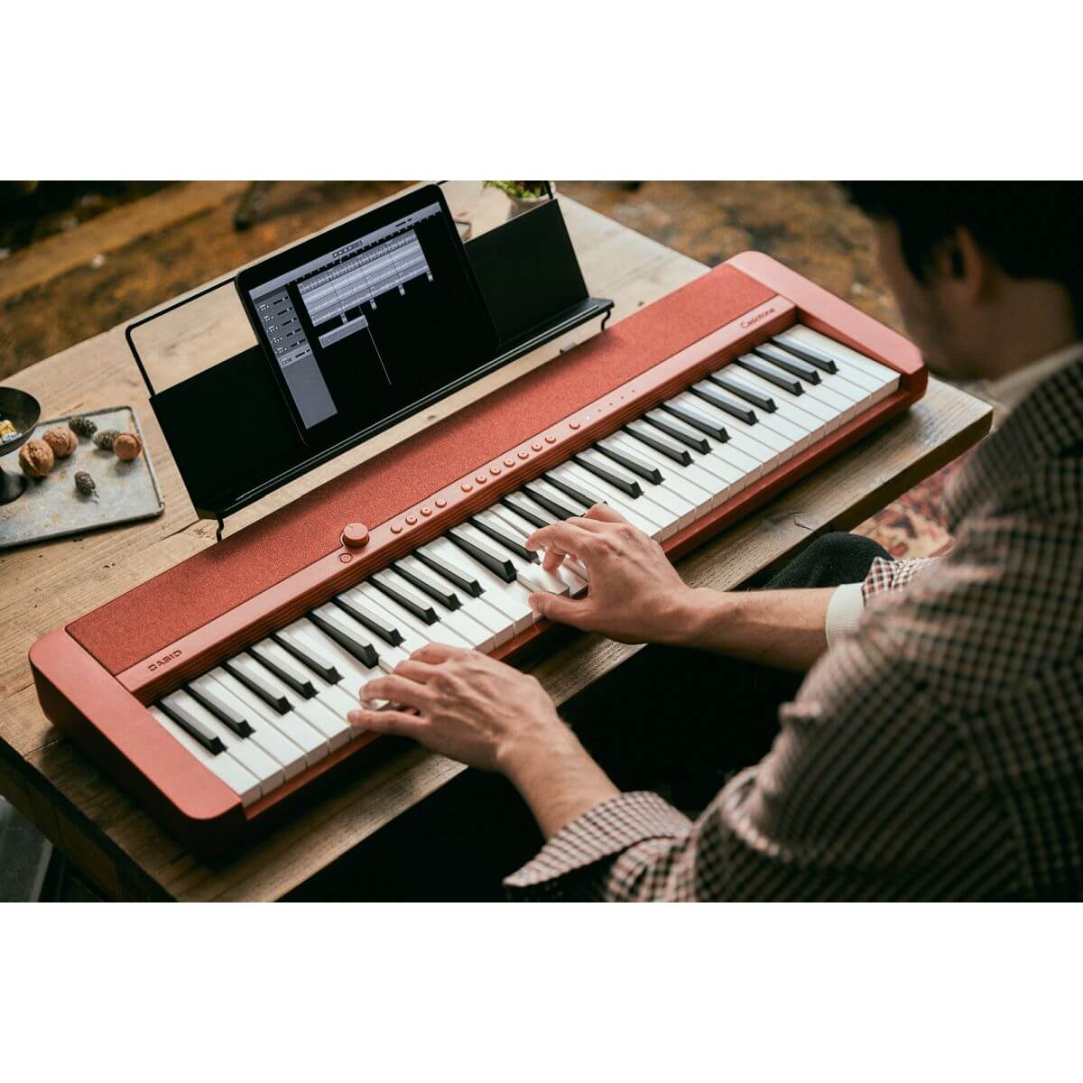 Casio CT-S1 Digital Piano; Red Value Package - Image 12