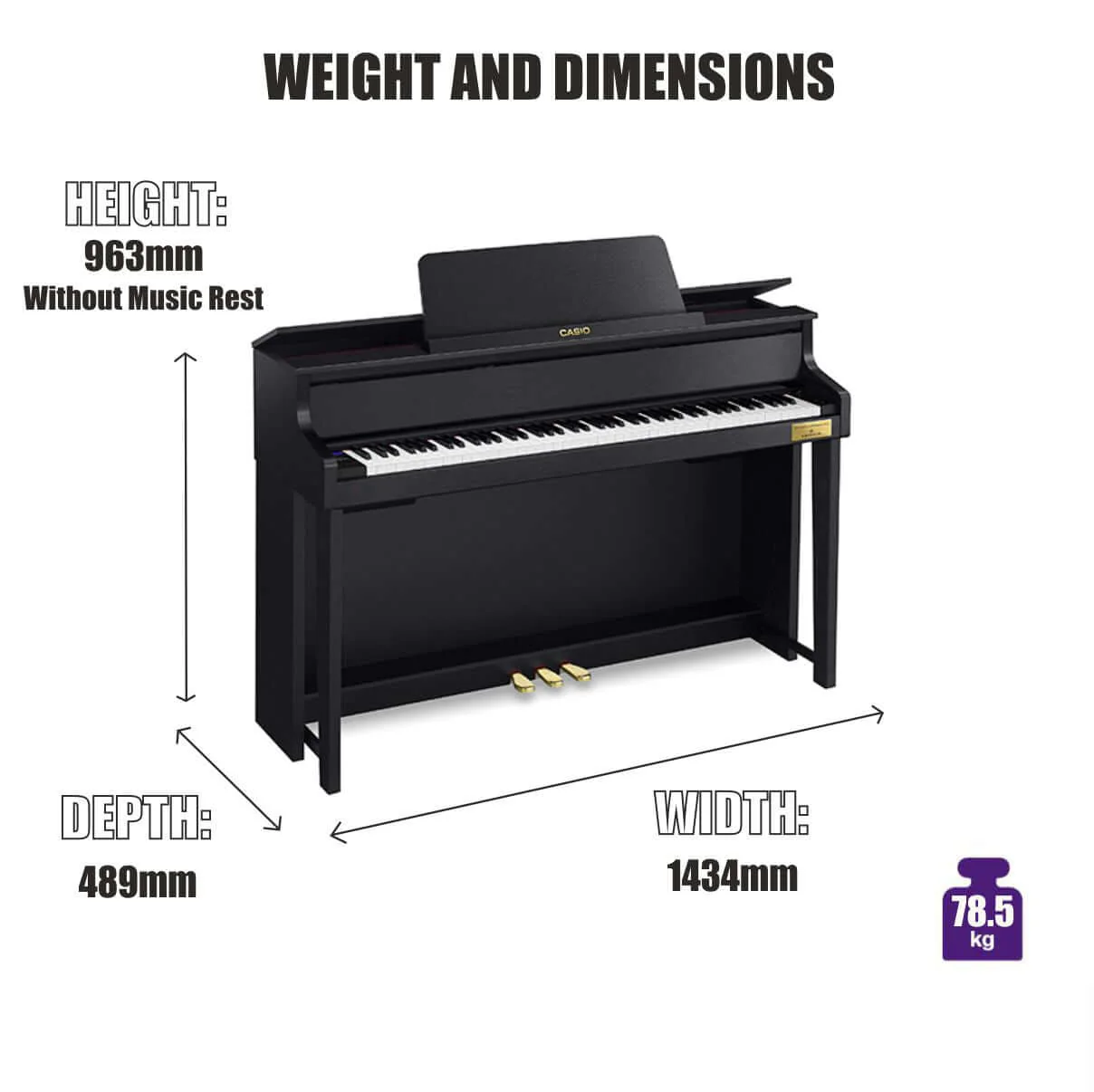 Casio GP310 White Digital Piano Value Package - Image 5