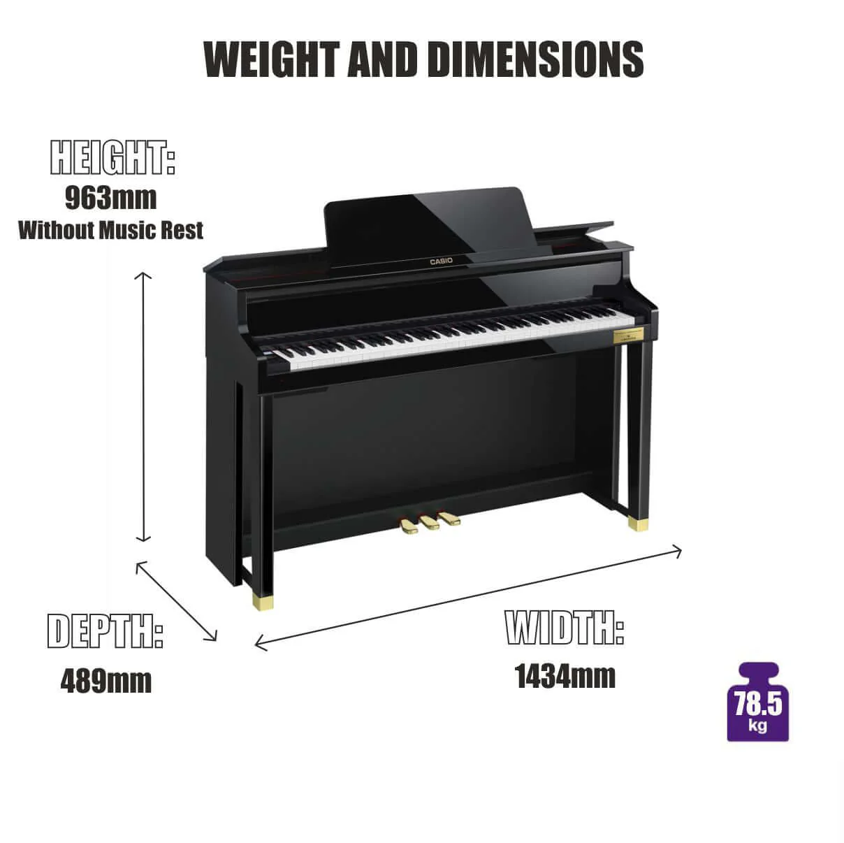 Casio GP510 Grand Hybrid Digital Piano - Image 6