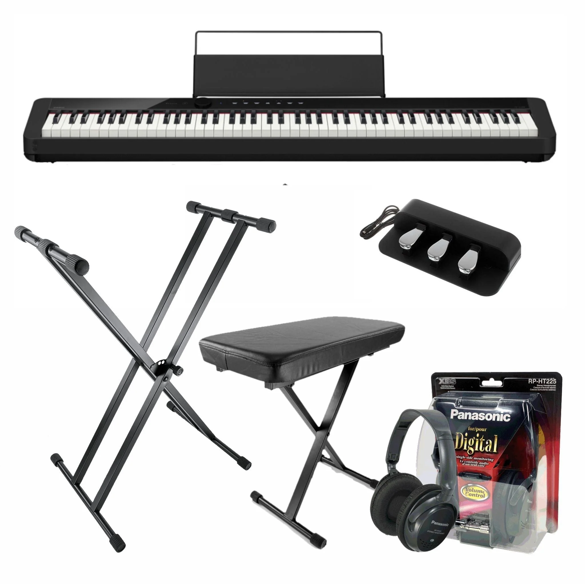 Casio PX-S1100 Digital Piano; Black Upgraded Package - Image 3