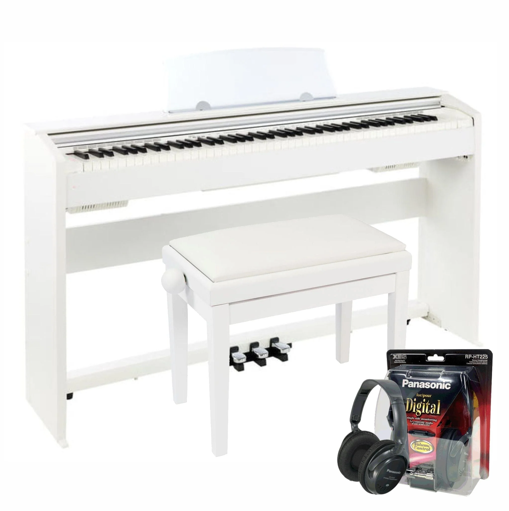 Casio PX770 White Digital Piano Value Package