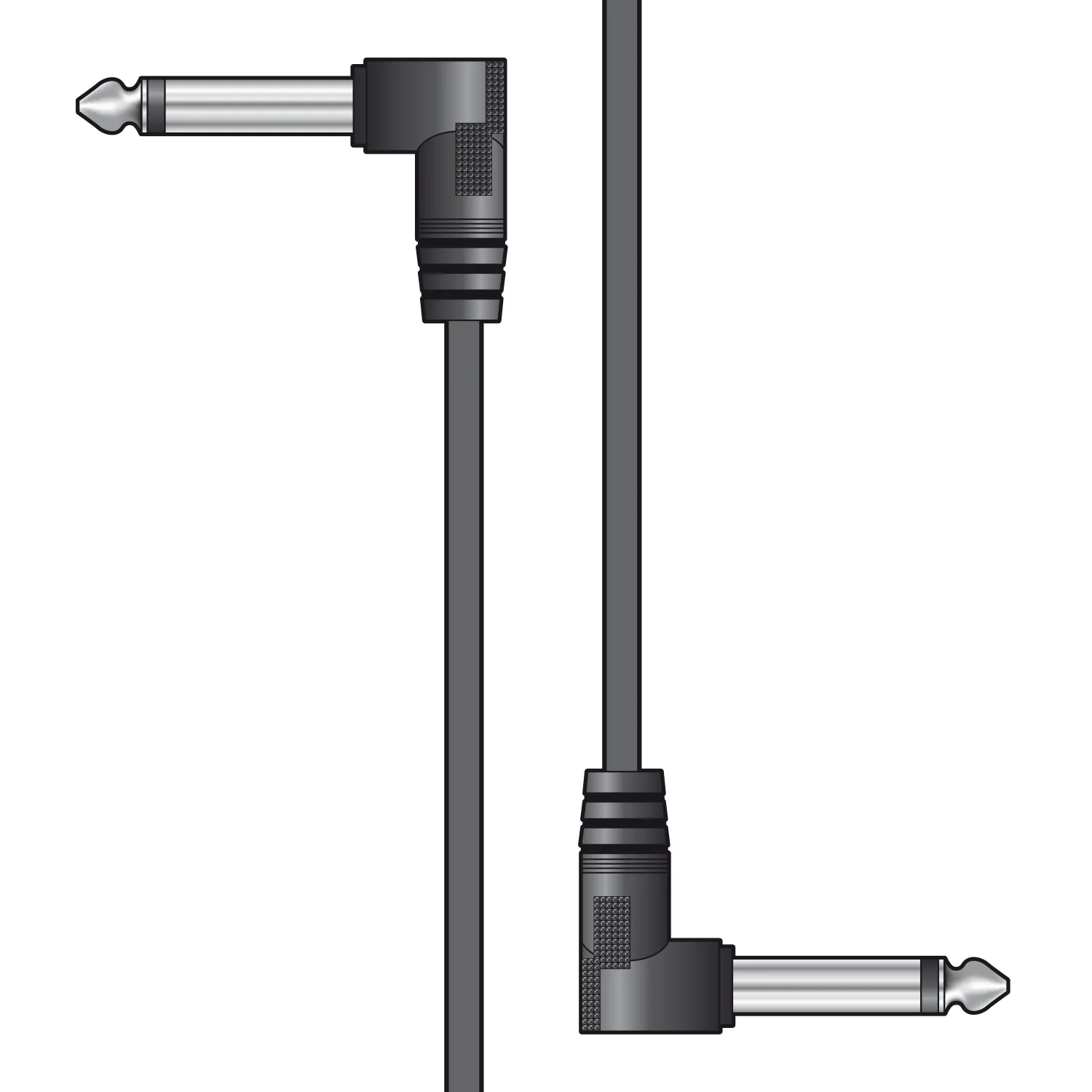 Classic Audio Patch Lead Set Black 6 pcs 0.15m - Image 3