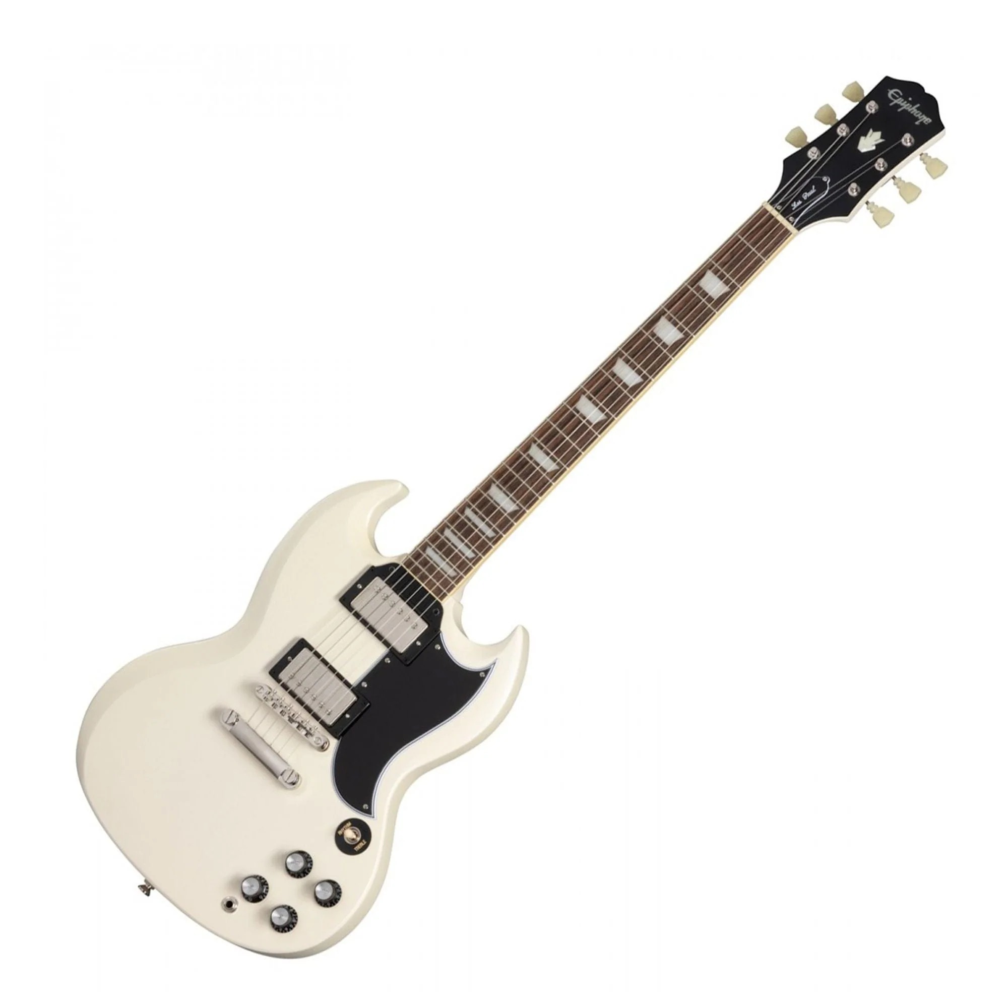 Epiphone 1961 Les Paul SG Standard (Incl. Hard Case); Aged Classic White - Image 2