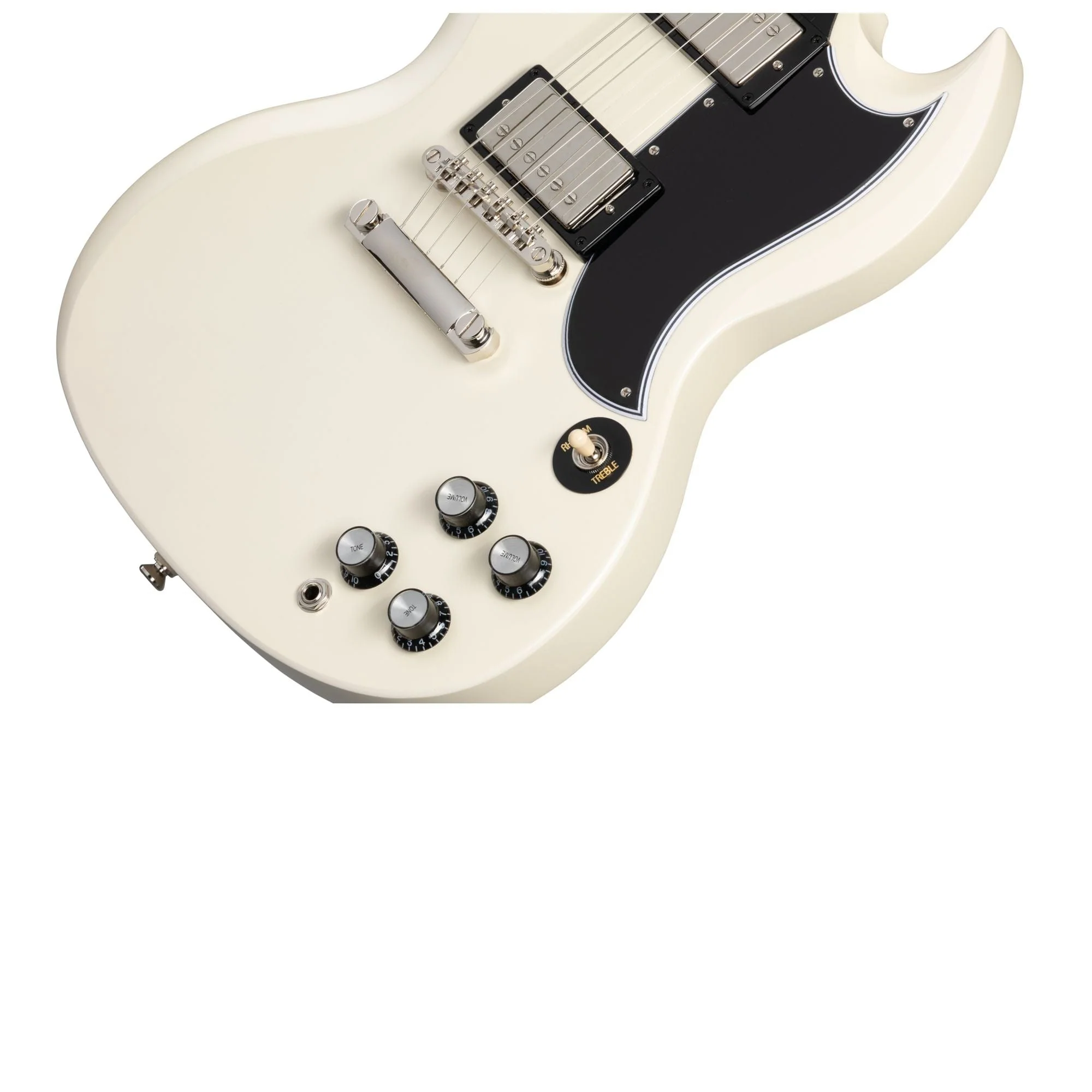 Epiphone 1961 Les Paul SG Standard (Incl. Hard Case); Aged Classic White - Image 4