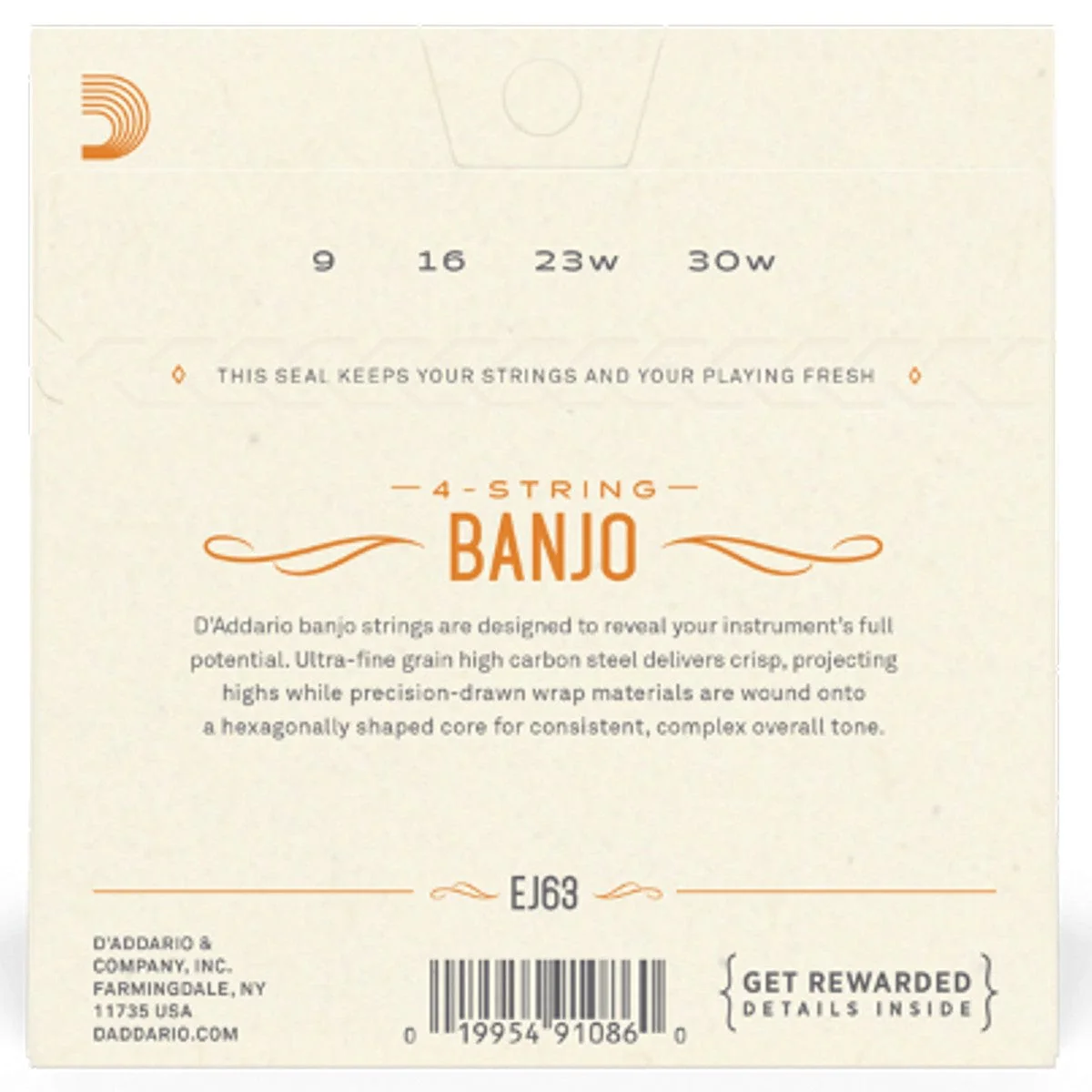 Daddario EJ63 Tenor Banjo string set - Image 2
