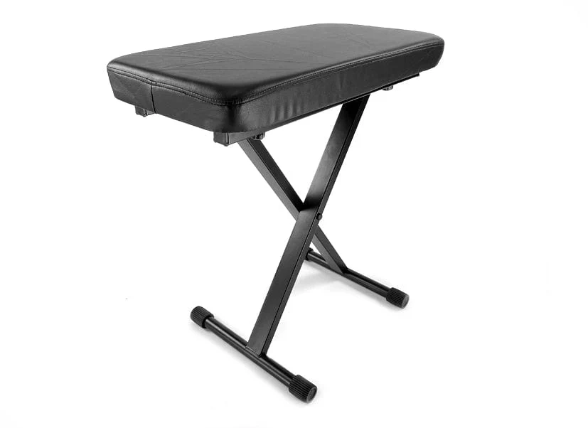 Deluxe Welded Double Braced Keyboard X Stand & Bench Bundle - Image 3