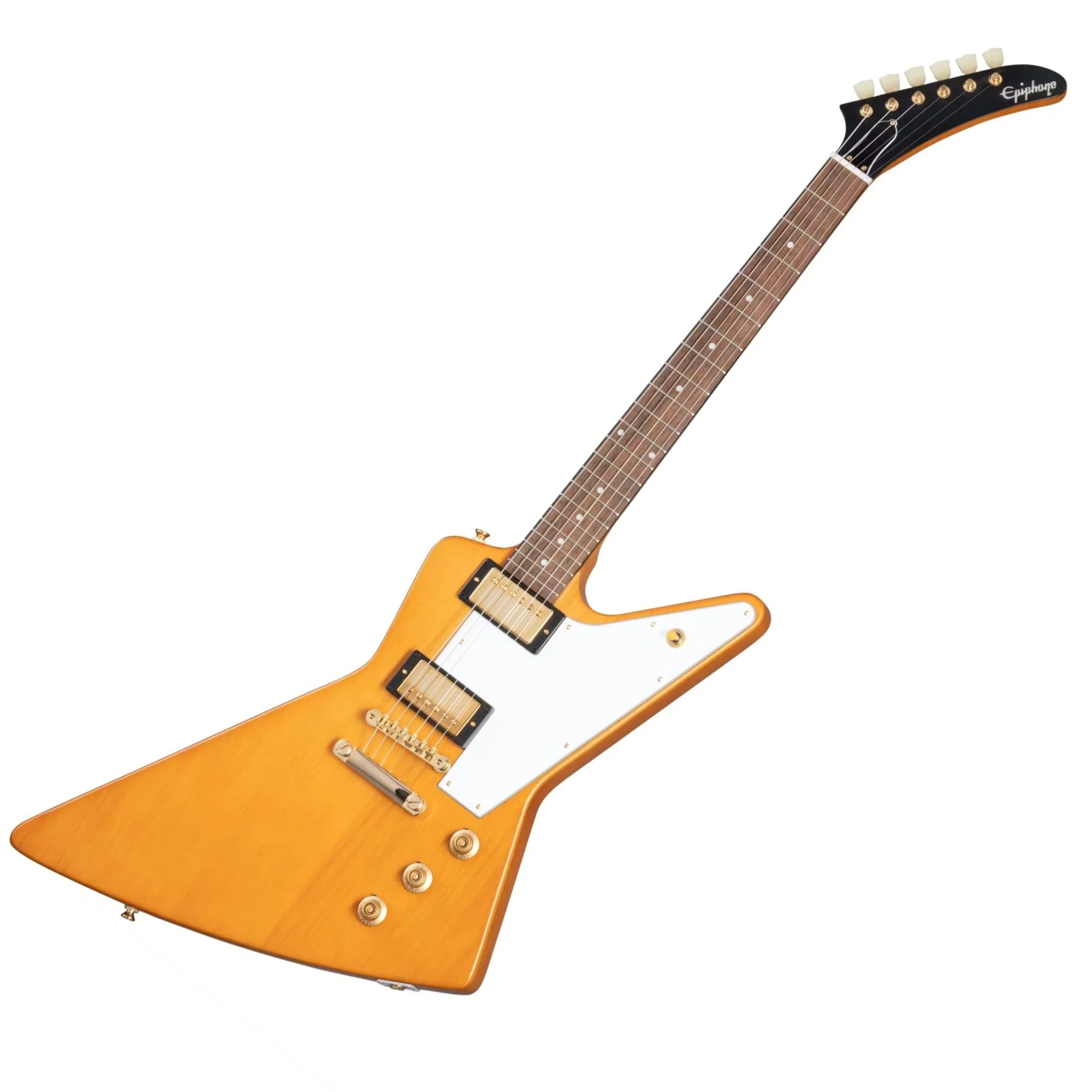 Epiphone 1958 Korina Explorer (Incl. Hard Case); Aged Natural - Image 3