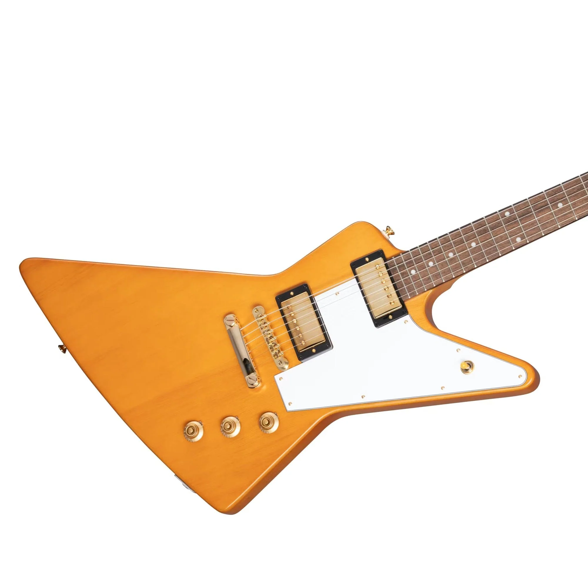 Epiphone 1958 Korina Explorer (Incl. Hard Case); Aged Natural - Image 4