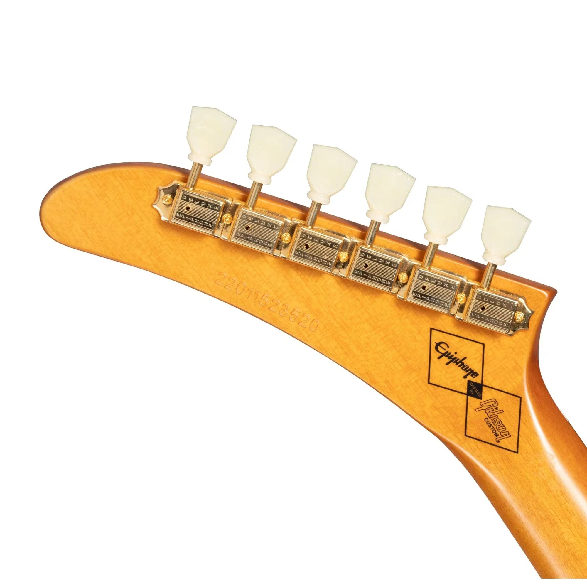 Epiphone 1958 Korina Explorer (Incl. Hard Case); Aged Natural - Image 9