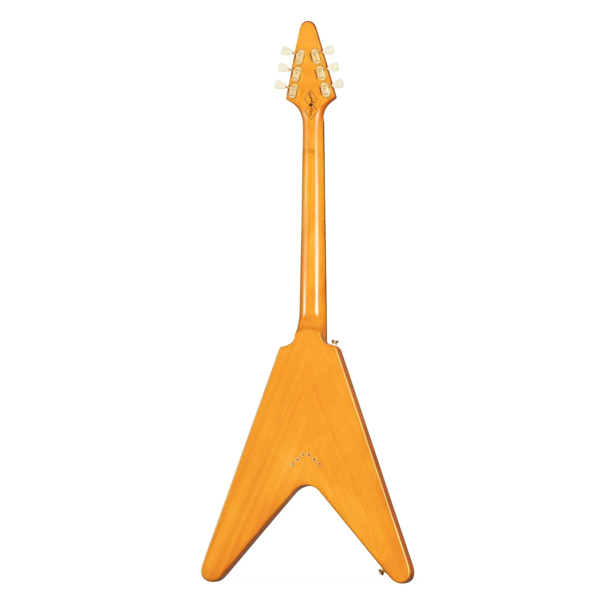 Epiphone 1958 Korina Flying V (Incl. Hard Case); Aged Natural - Image 4