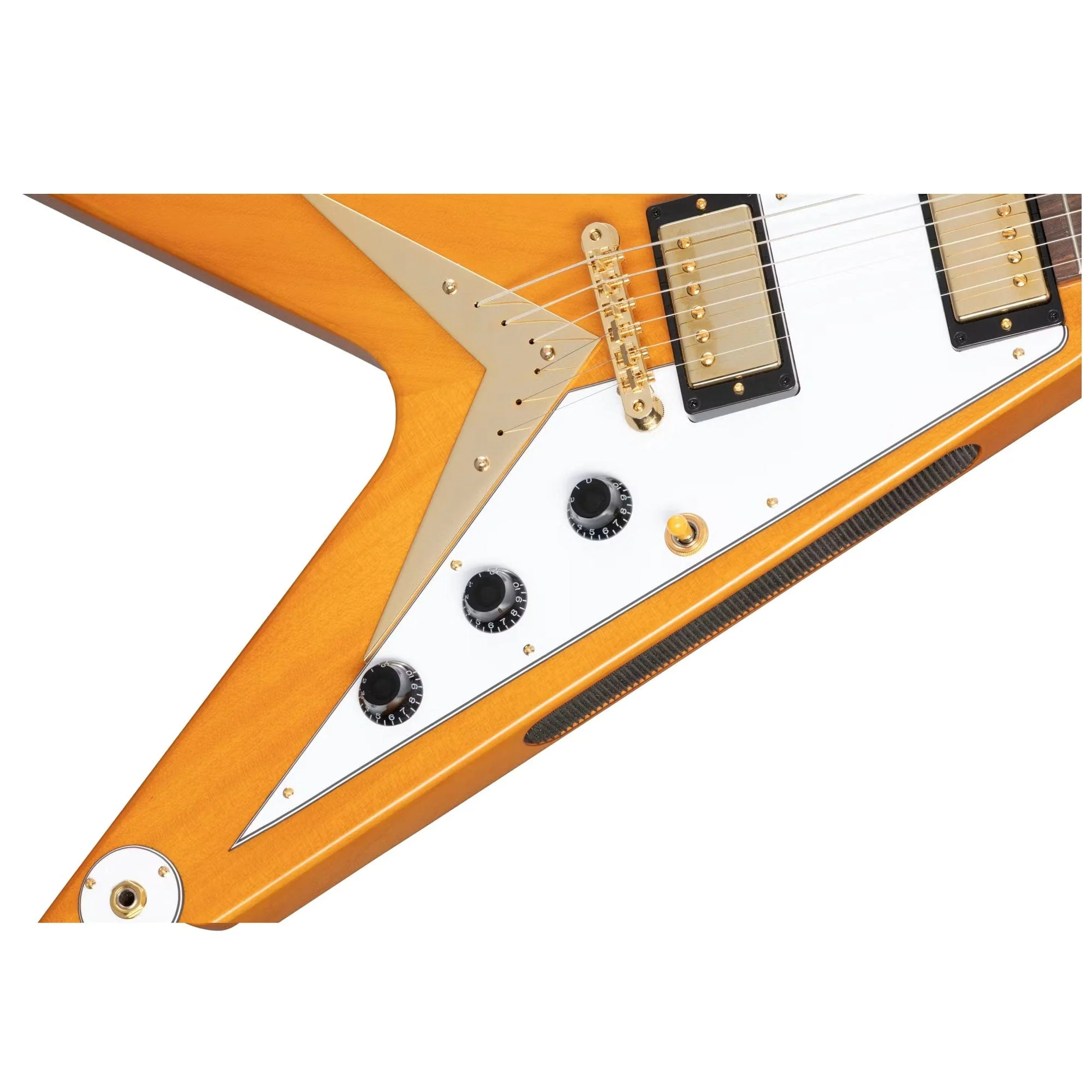 Epiphone 1958 Korina Flying V (Incl. Hard Case); Aged Natural - Image 6