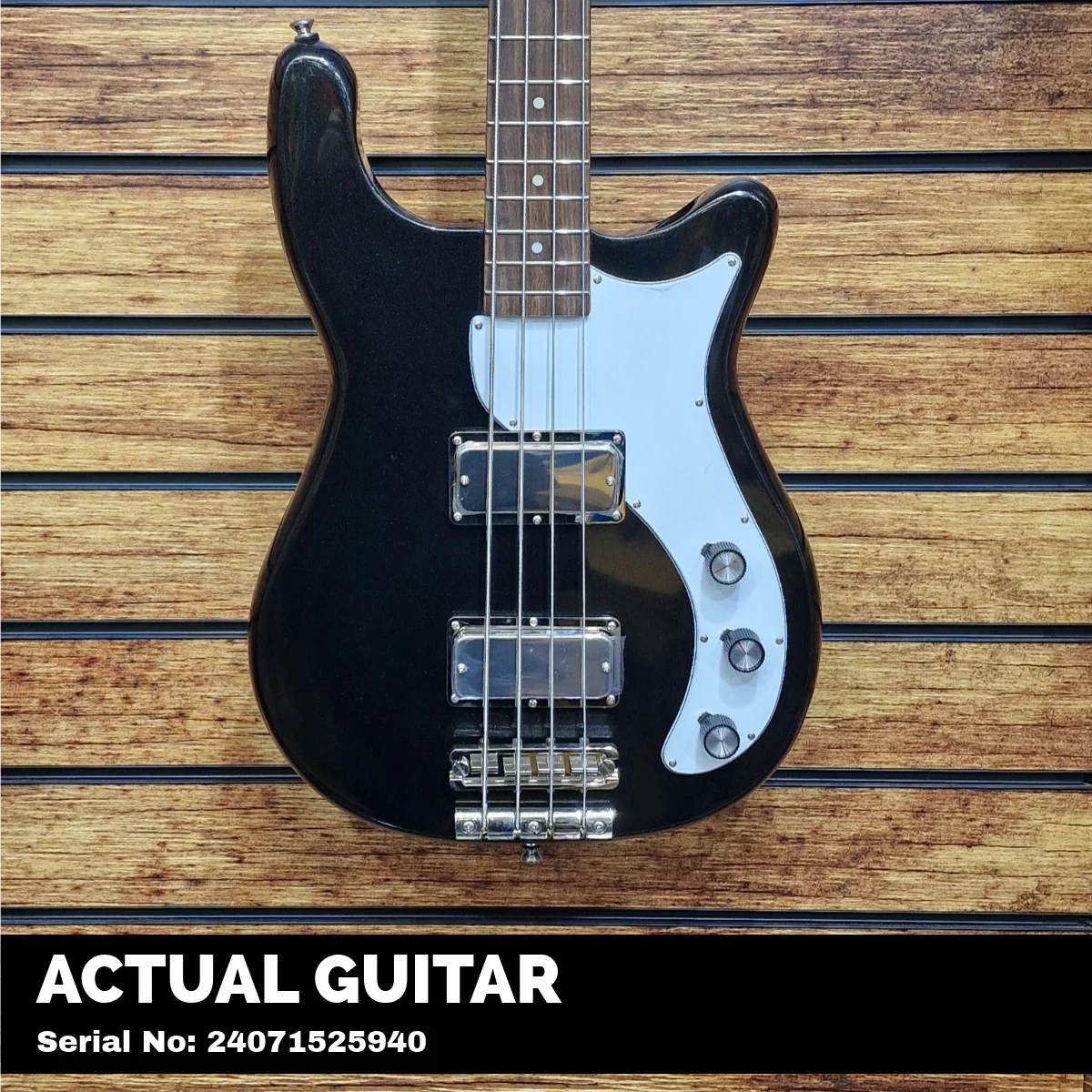 Epiphone Embassy Bass; Graphite Black - Image 2