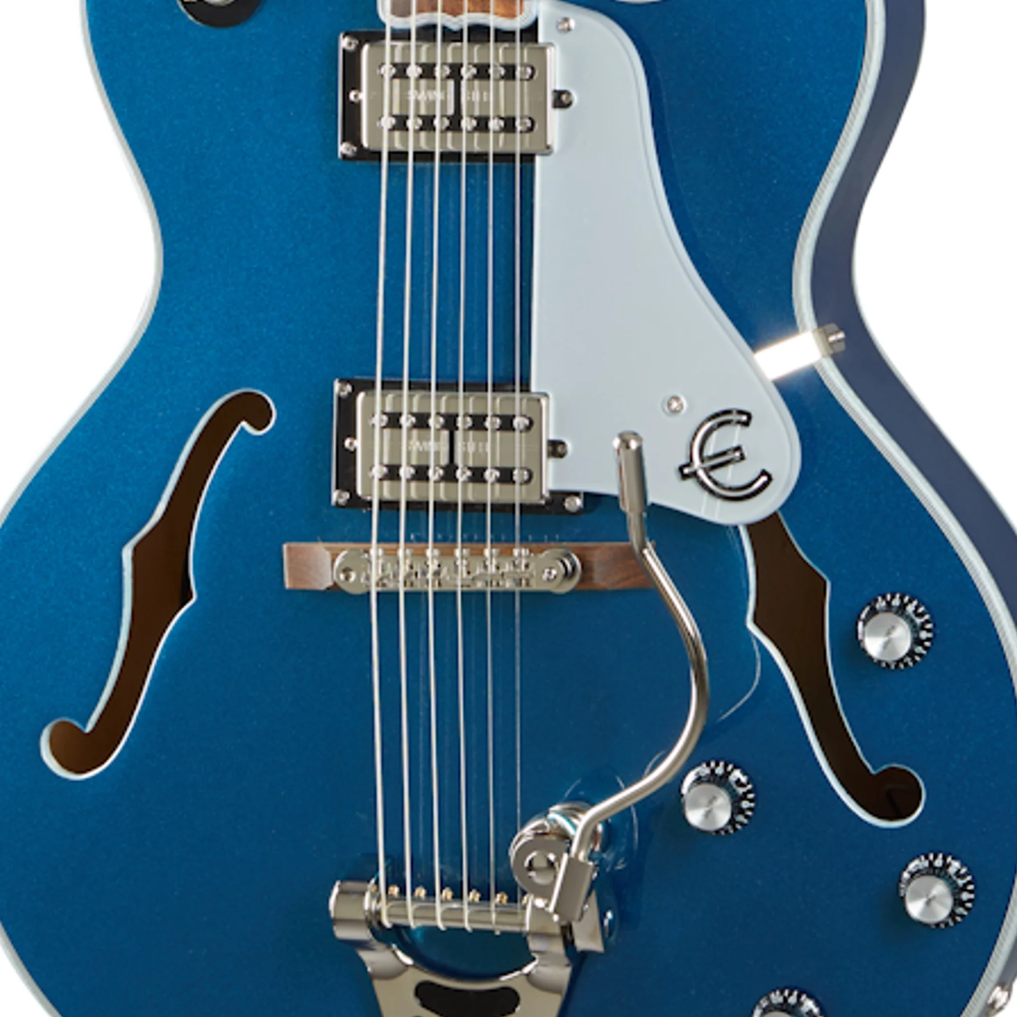 Epiphone Emperor Swingster; Delta Blue Metallic - Image 6