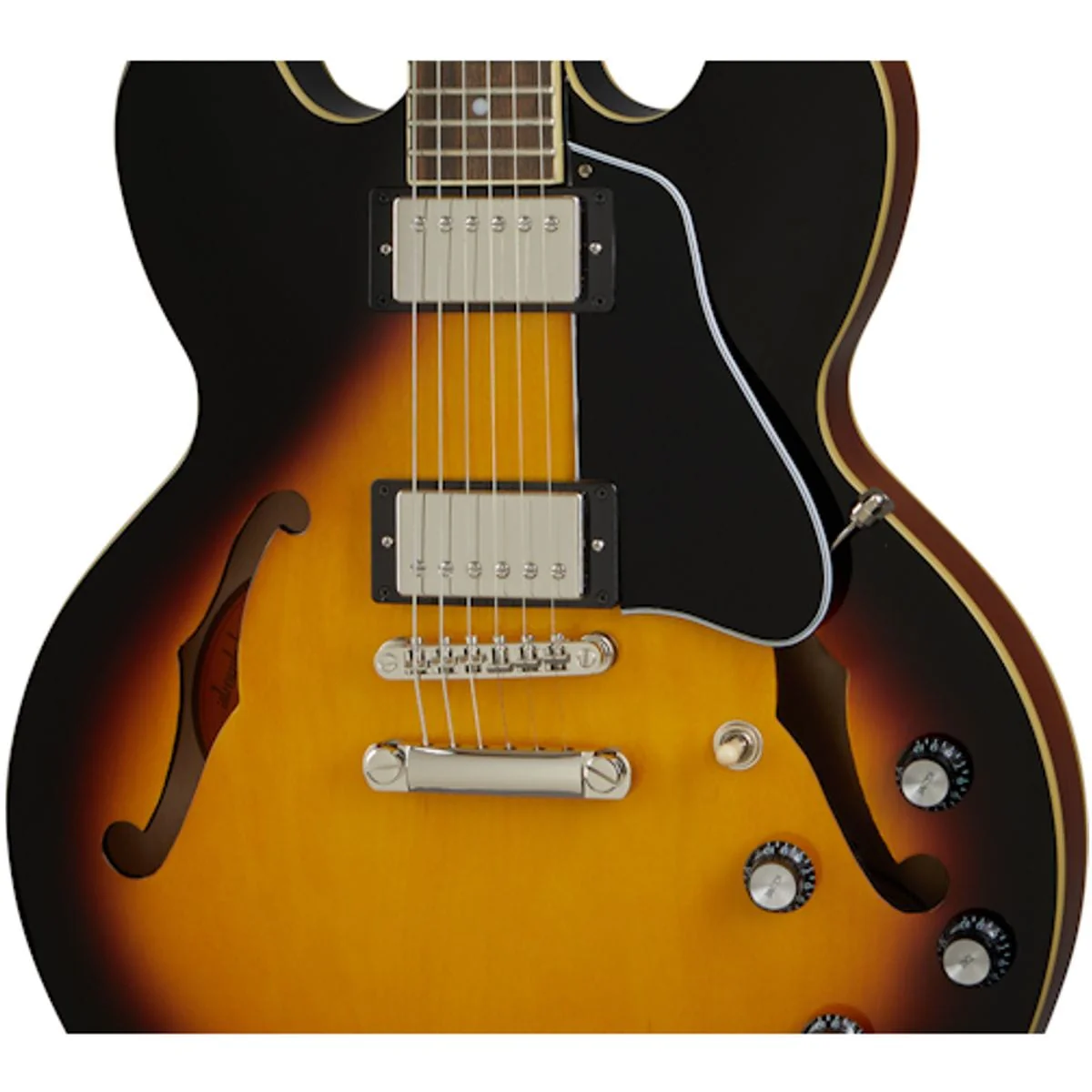 Epiphone ES-335 Vintage Sunburst Guitar - Image 4