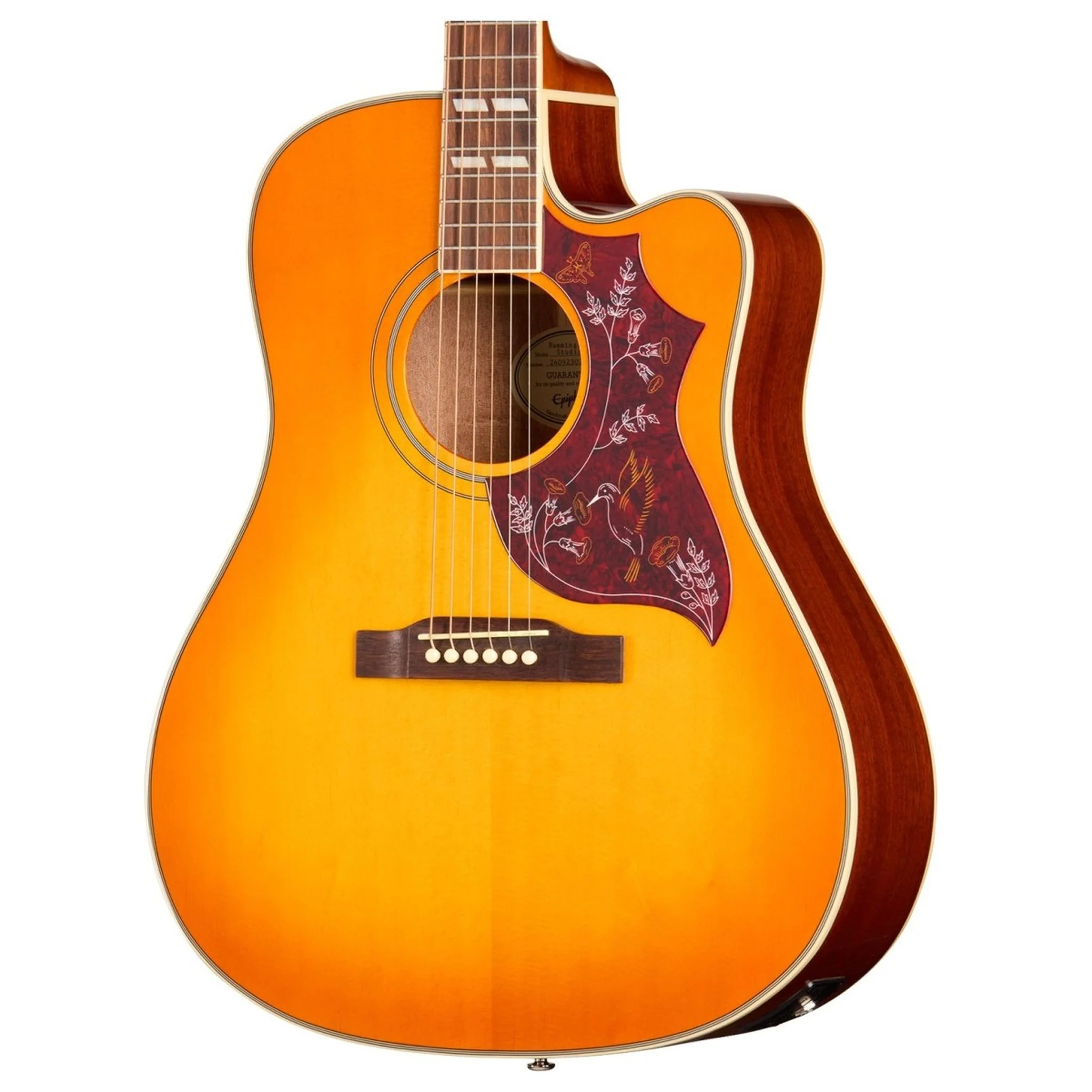 Epiphone Hummingbird Studio EC Electro Acoustic Guitar; Heritage Cherry Sunburst