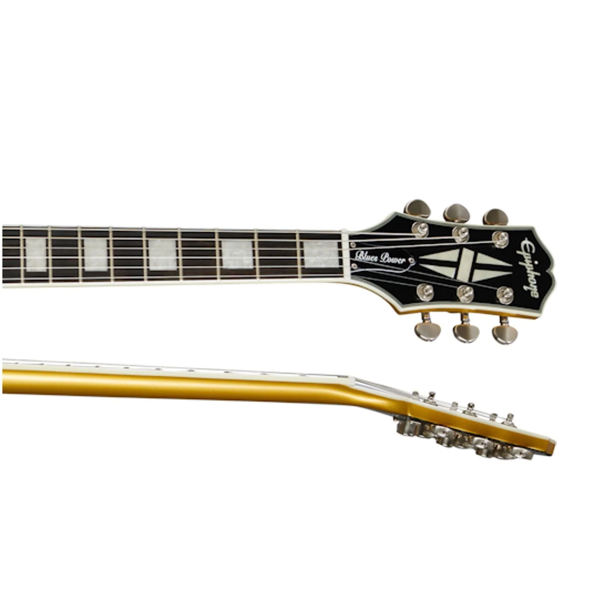 Epiphone Jared James Nichols Gold Glory Les Paul Custom Guitar inc Case - Image 4
