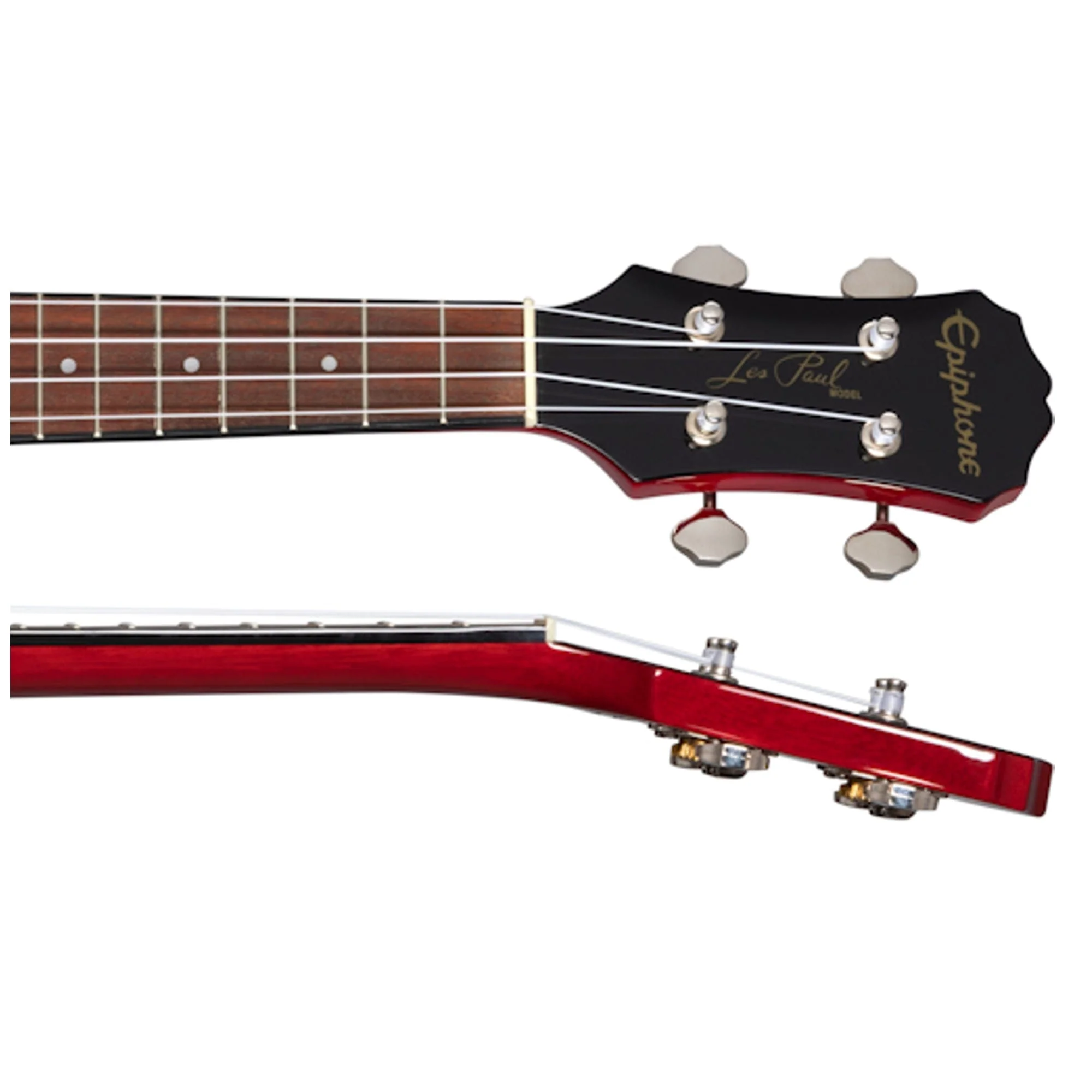 Epiphone Les Paul Concert Ukulele inc Gig Bag Heritage Cherry Sunburst - Image 4
