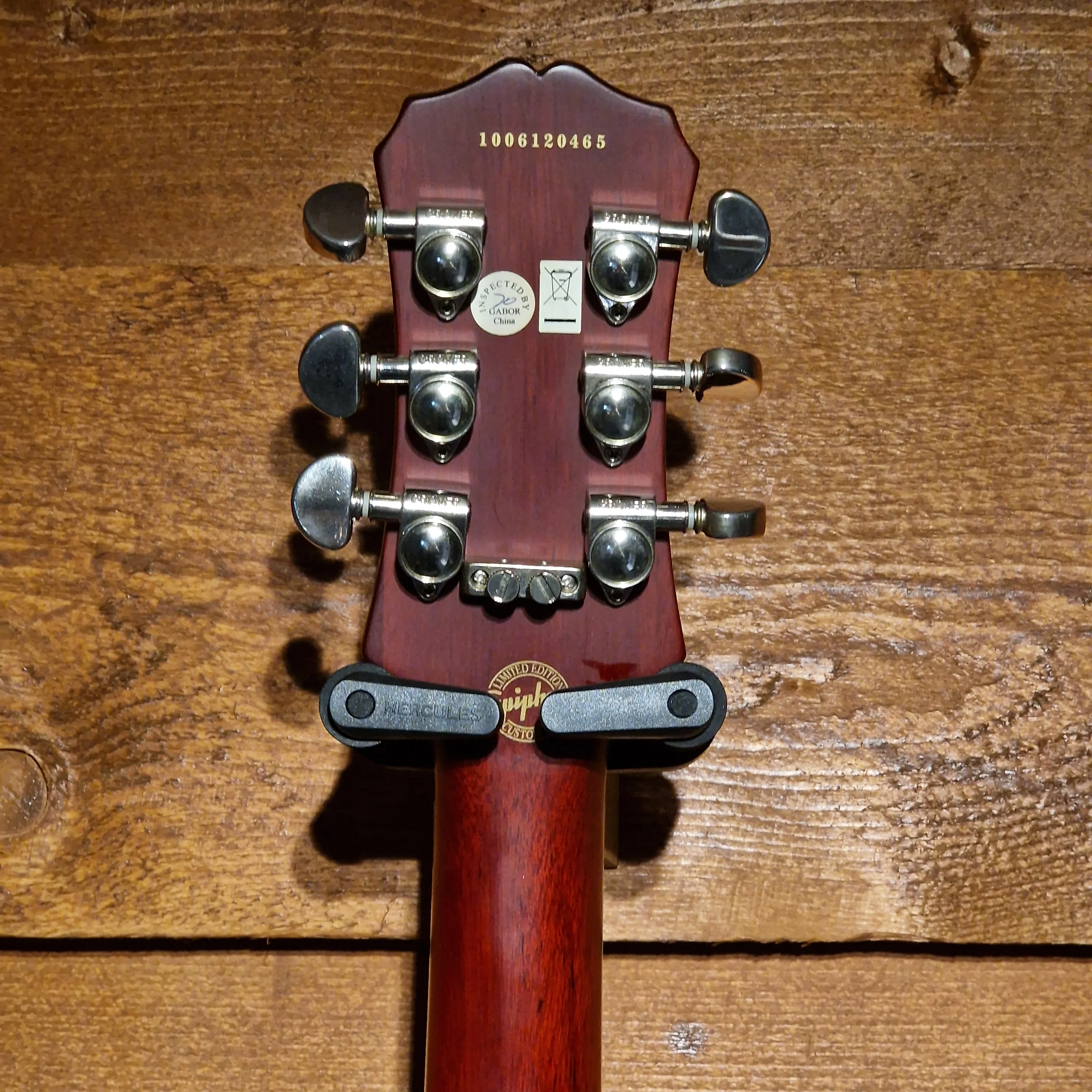 Epiphone Les Paul Plus Top Pro FX Heritage; Desertburst: Serial No: 1006120465 | Second Hand - Image 6