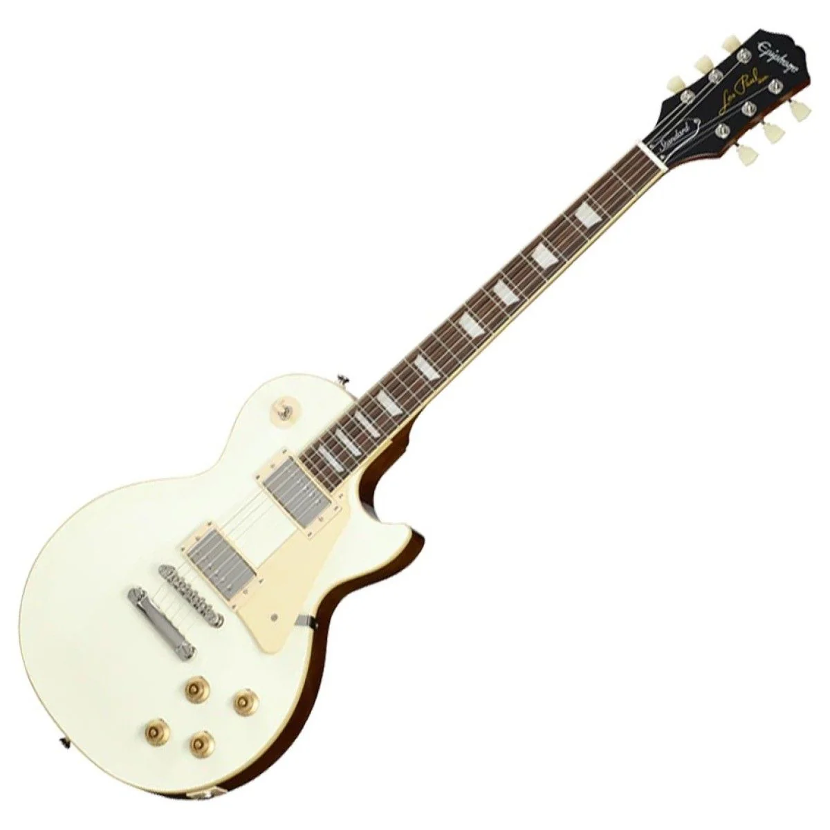Epiphone Les Paul Standard 50s Plain Top (Incl. Premium Gig Bag); Classic White - Image 4