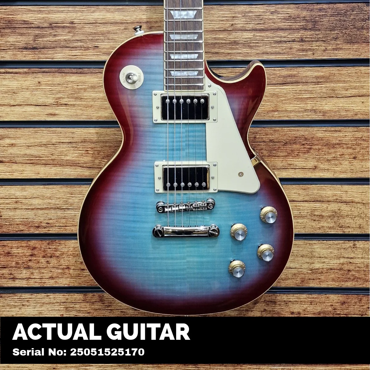 Epiphone Les Paul Standard 60s Figured (Incl. Premium Gig Bag) | Blueberry Burst - Image 2