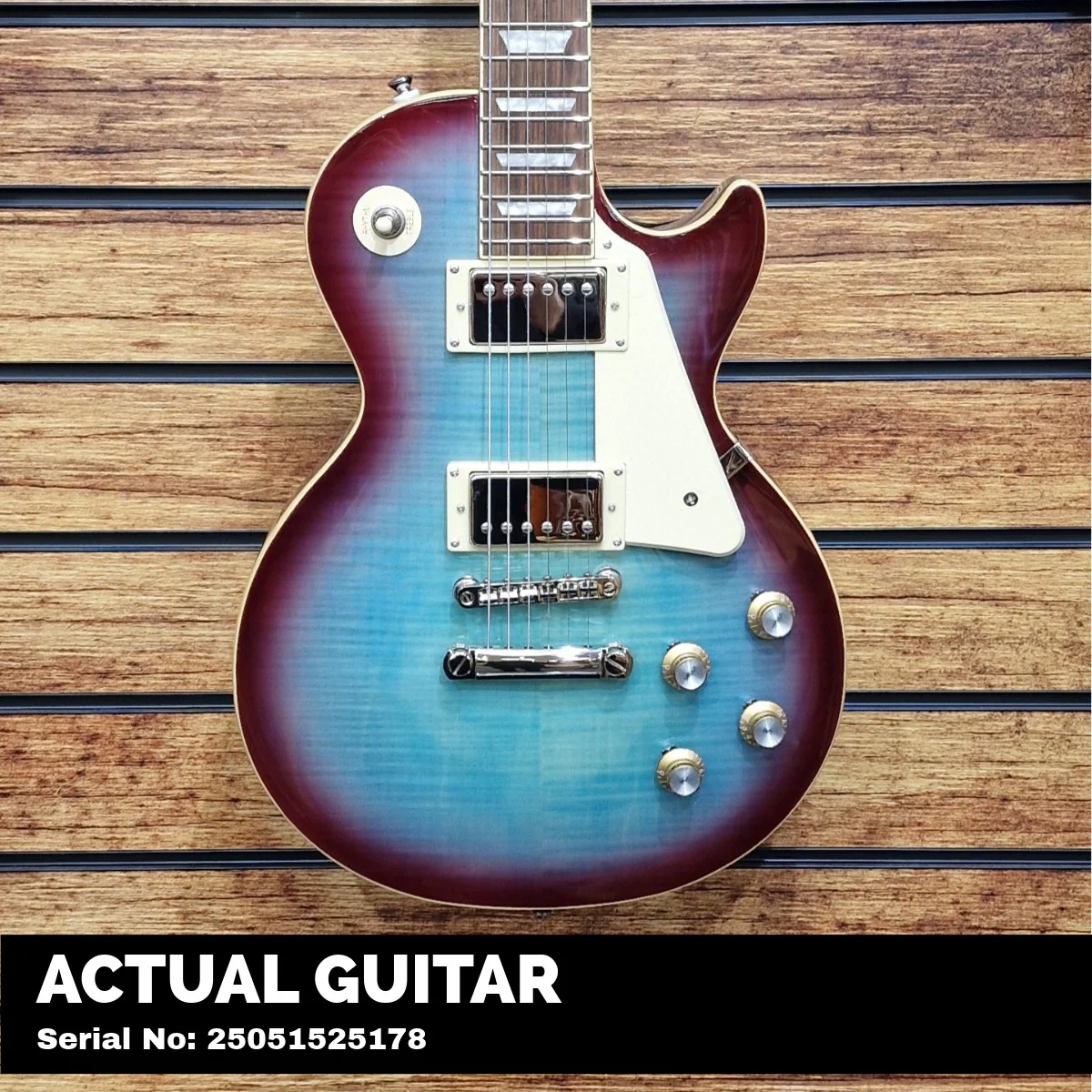 Epiphone Les Paul Standard 60s Figured (Incl. Premium Gig Bag) | Blueberry Burst - Image 4