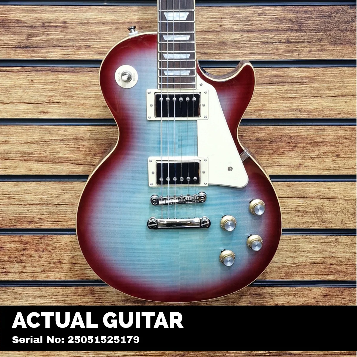 Epiphone Les Paul Standard 60s Figured (Incl. Premium Gig Bag) | Blueberry Burst - Image 5
