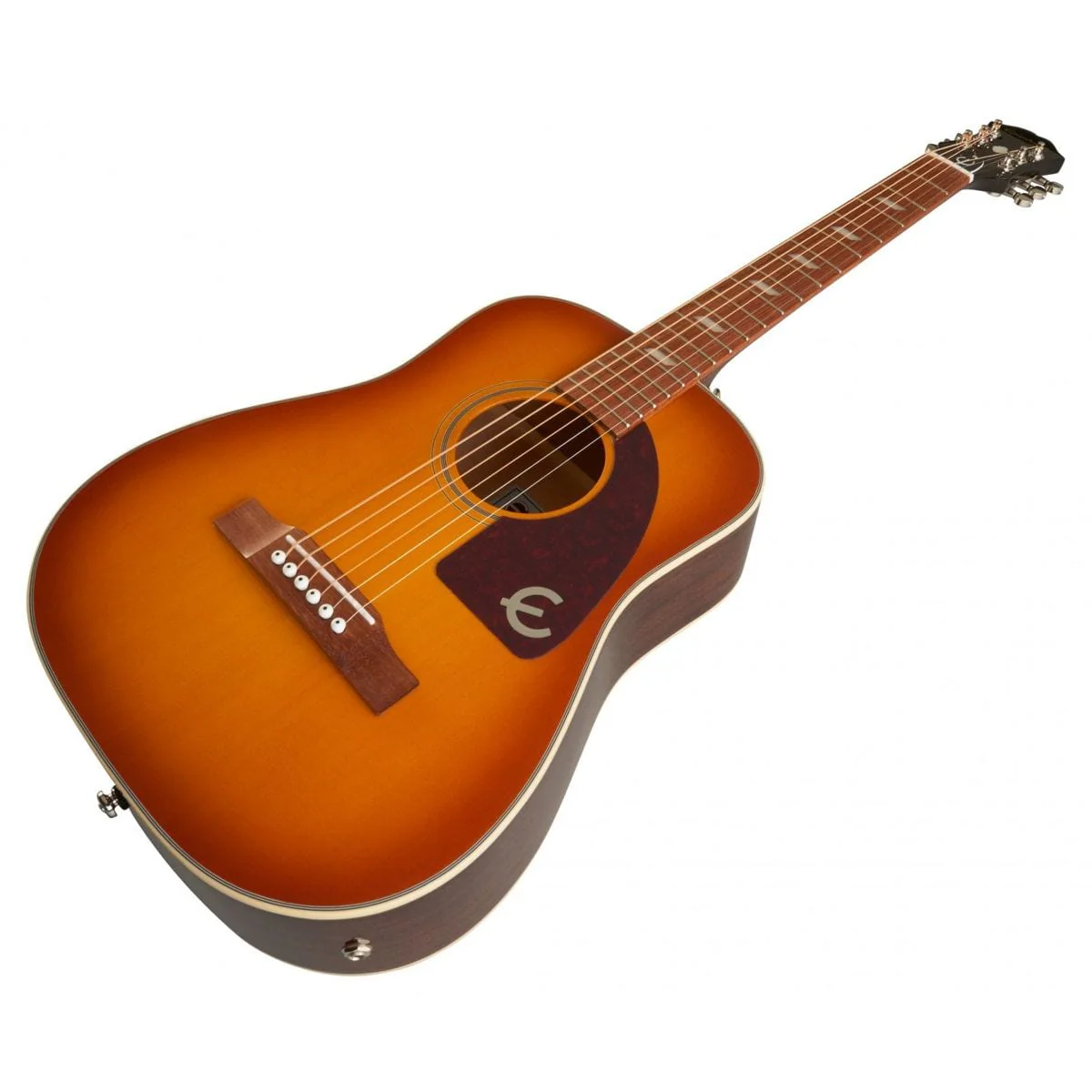 Epiphone Lil' Tex Travel Electric/Acoustic (Solid-Top; Incl. Gig Bag); Faded Cherry Sunburst - Image 5
