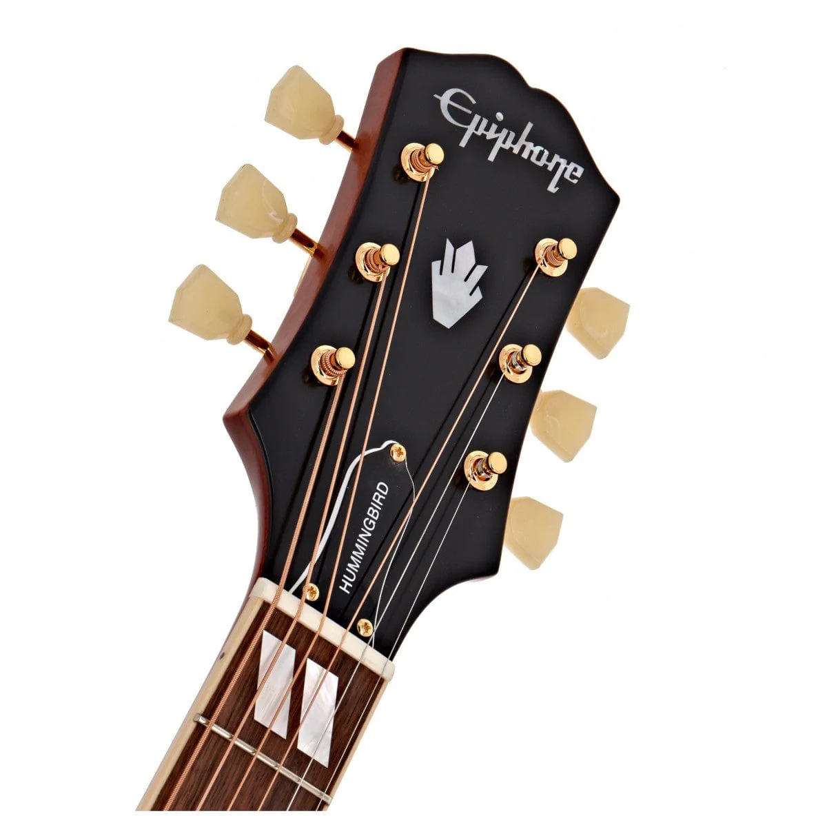 Epiphone Inspired By Gibson Hummingbird Electro Acoustic, Cherry - Image 5