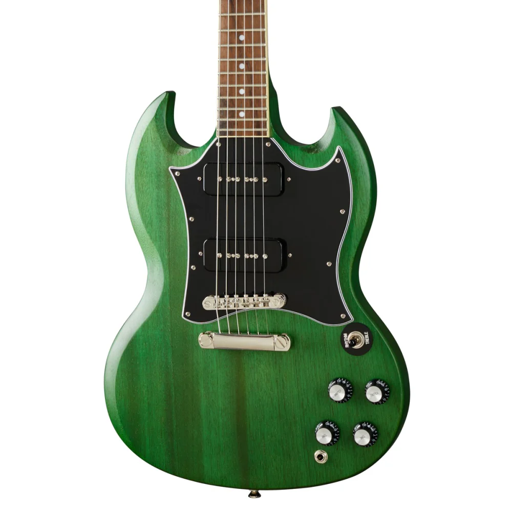 Epiphone SG Classic P-90s; Worn Inverness Green