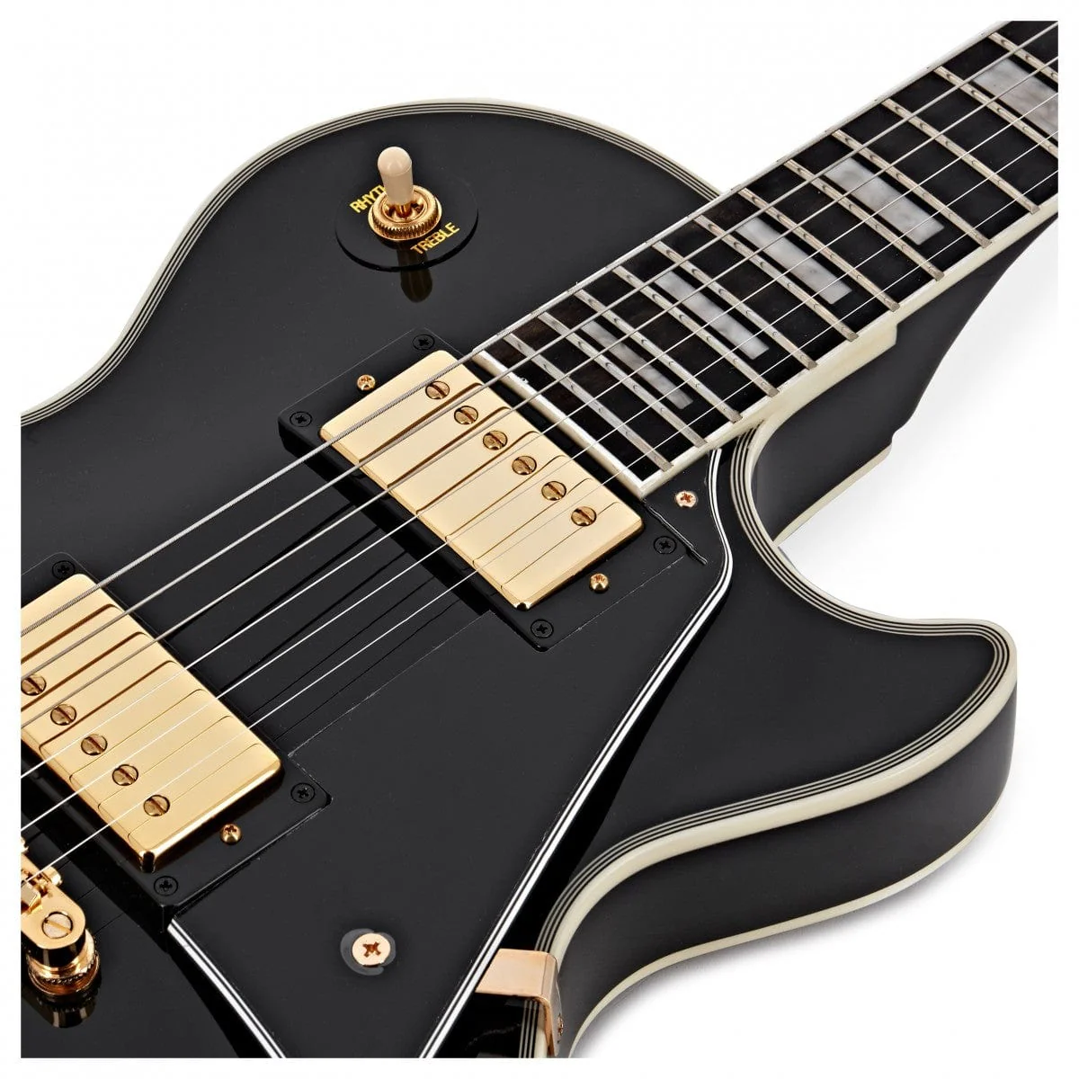 Epiphone Les Paul Custom; Ebony - Image 5
