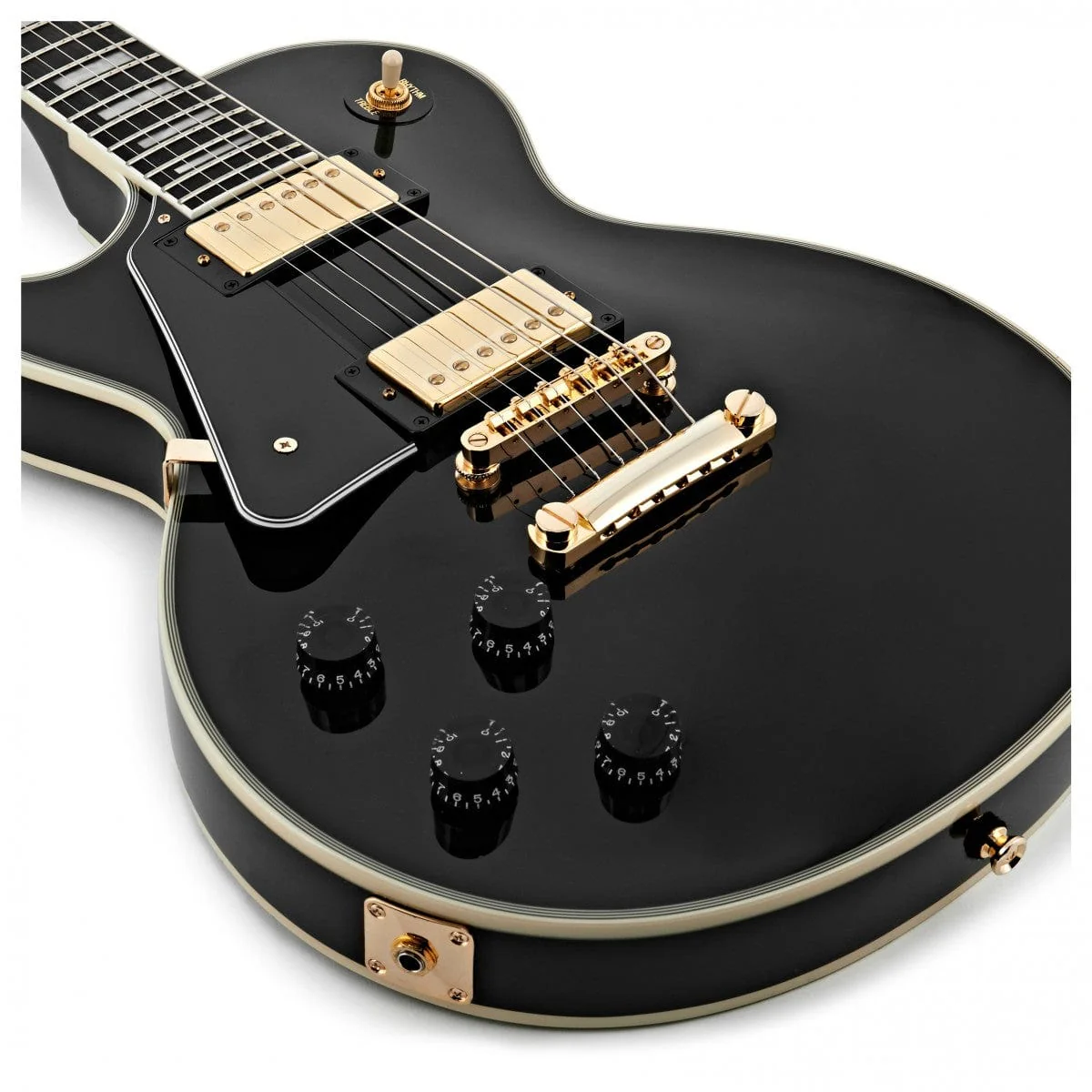 Epiphone Les Paul Custom (Left-handed); Ebony - Image 3