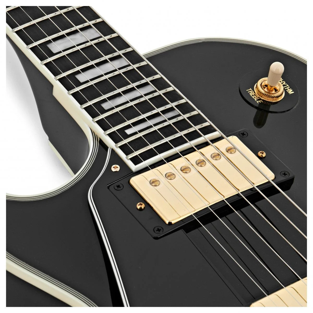 Epiphone Les Paul Custom (Left-handed); Ebony - Image 5