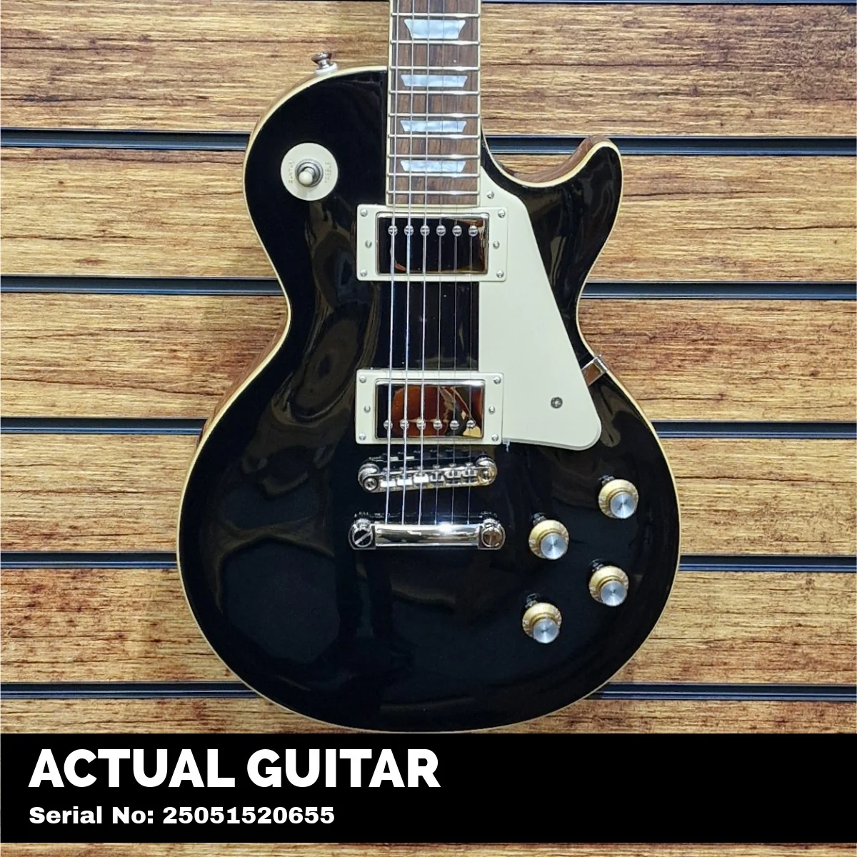 Epiphone Les Paul Standard 60s; Ebony - Image 3