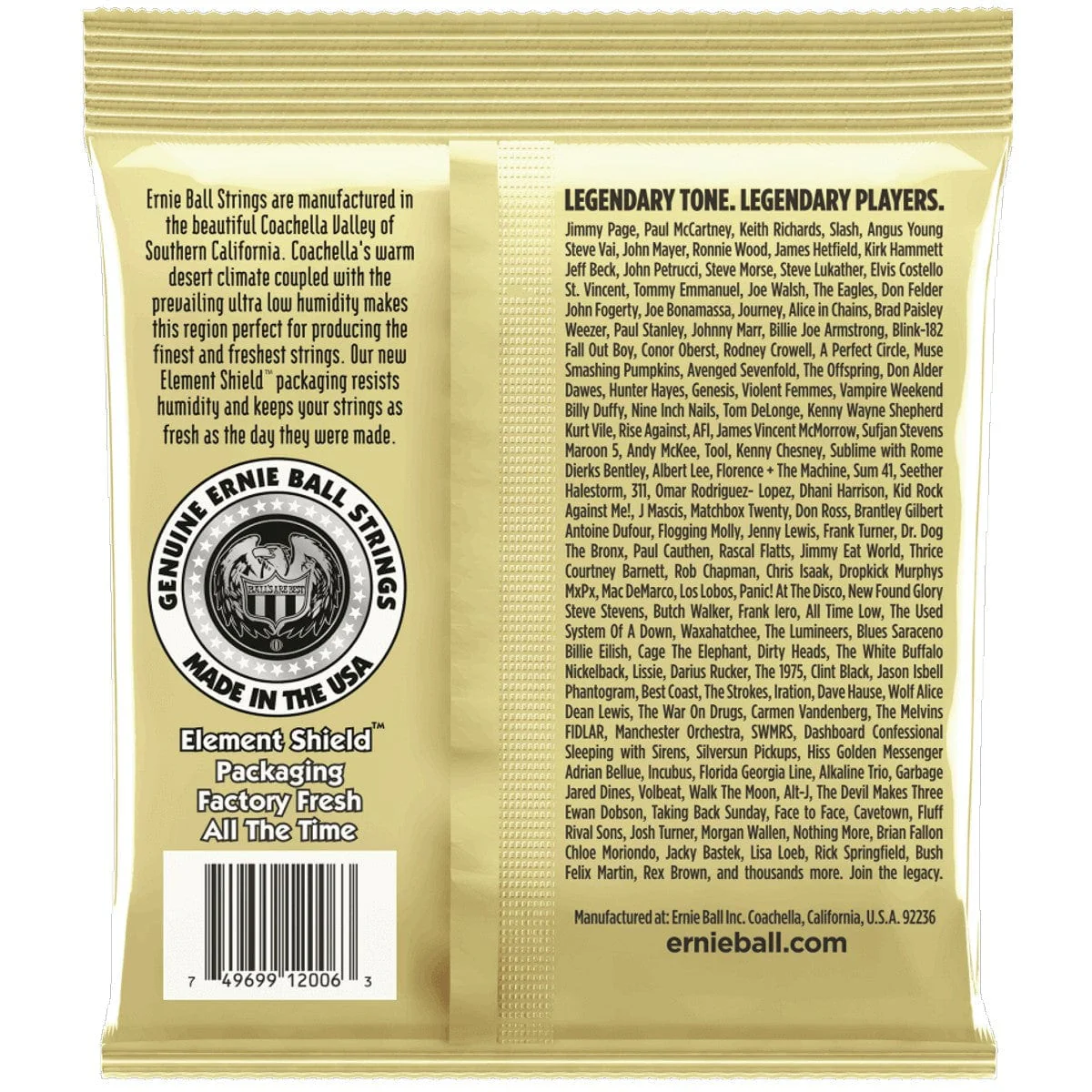Ernie Ball 2006 Earthwood Extra light set - Image 2