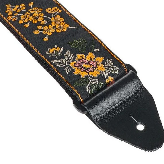 Ernie Ball Jacquard Guitar Strap Tangerine Blossom - Image 3