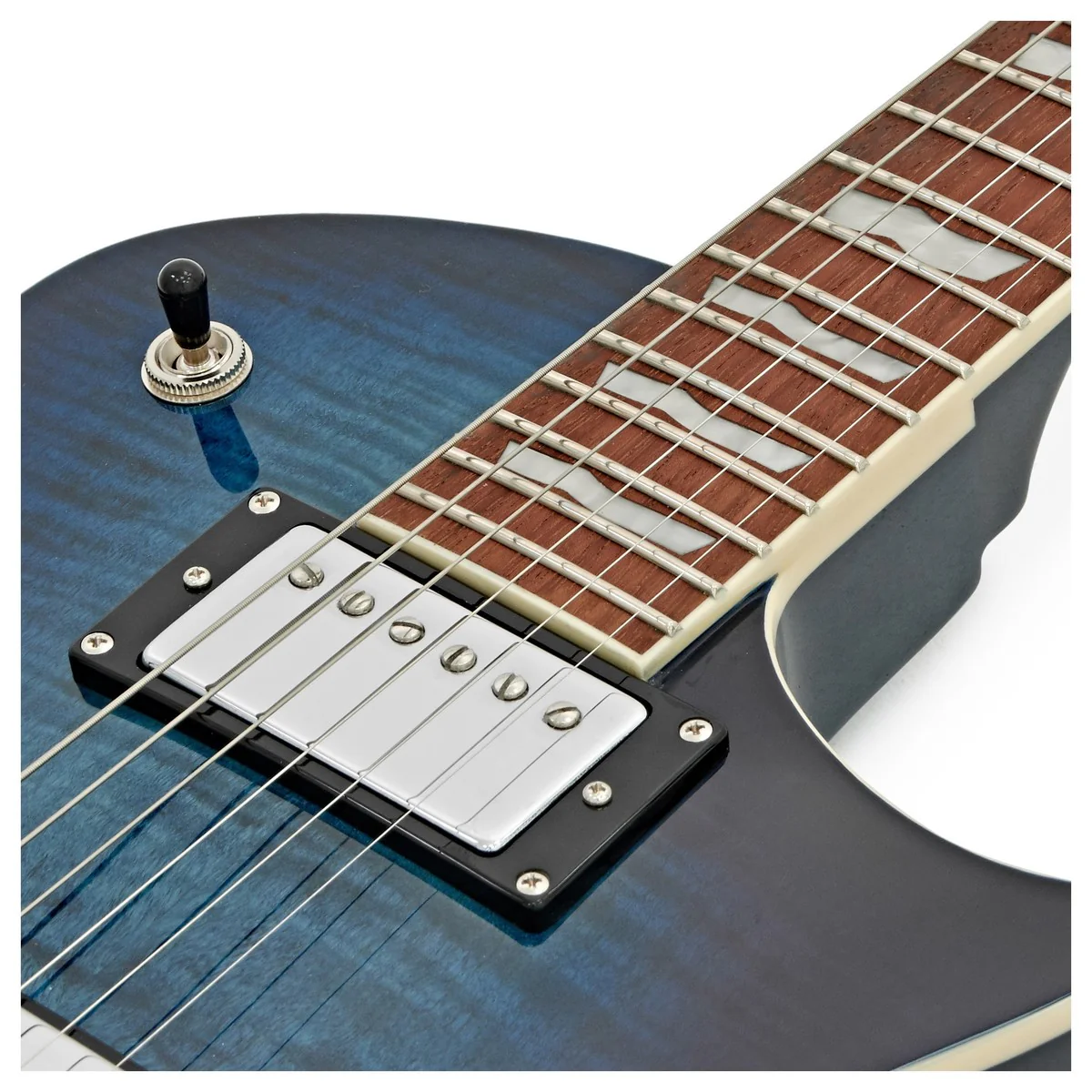 ESP LTD EC-256; Flame Maple Cobalt Blue - Image 5