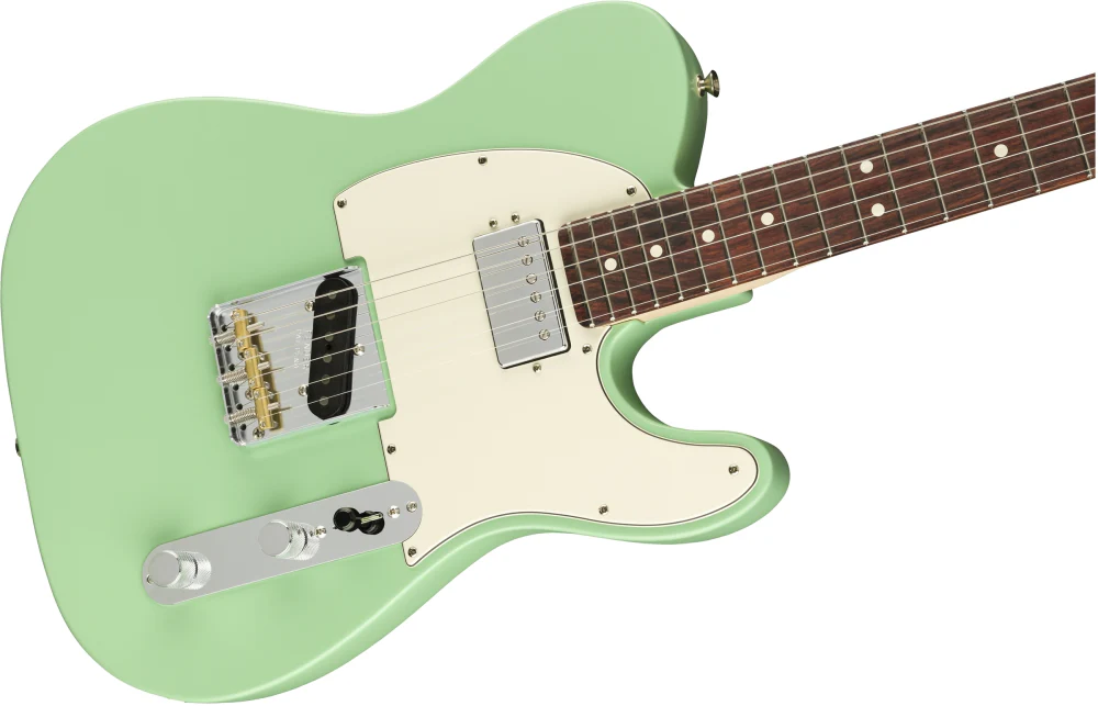 Fender American Performer Tele Hum RW Satin Sea Foam Green Guitar - Image 5