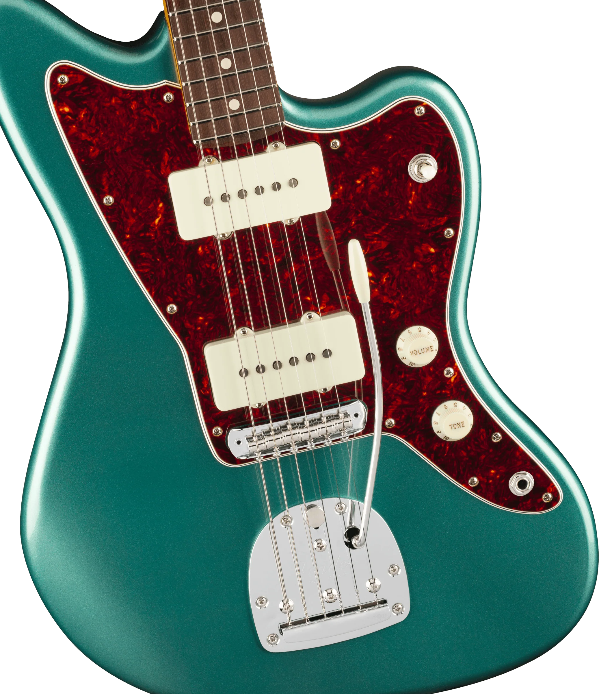 Fender American Professional Classic Jazzmaster; Rosewood Fingerboard, Faded Sherwood Green Metallic - Image 4