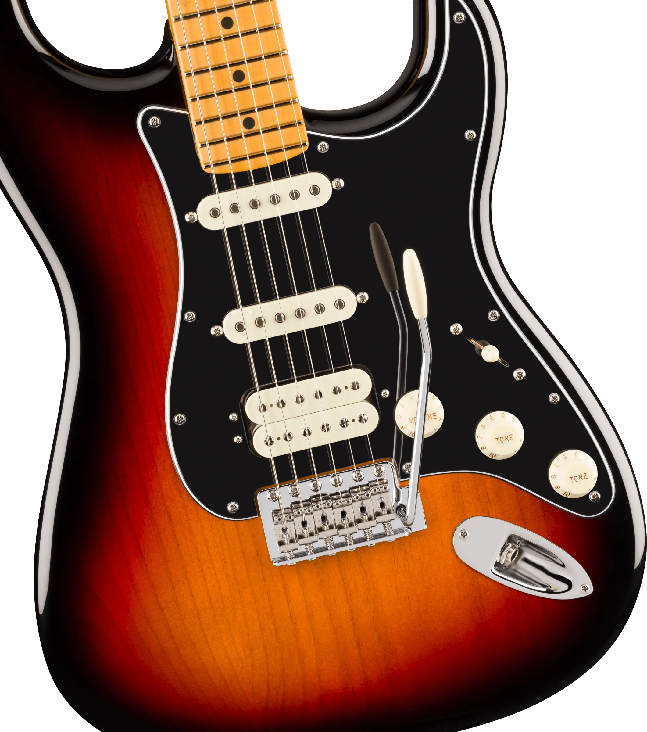 Fender American Professional Classic Stratocaster HSS, Maple Fingerboard, 3-Color Sunburst - Image 4