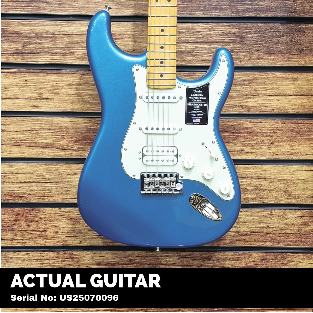 Fender American Professional Classic Stratocaster HSS, Maple Fingerboard, Faded Lake Placid Blue - Image 2