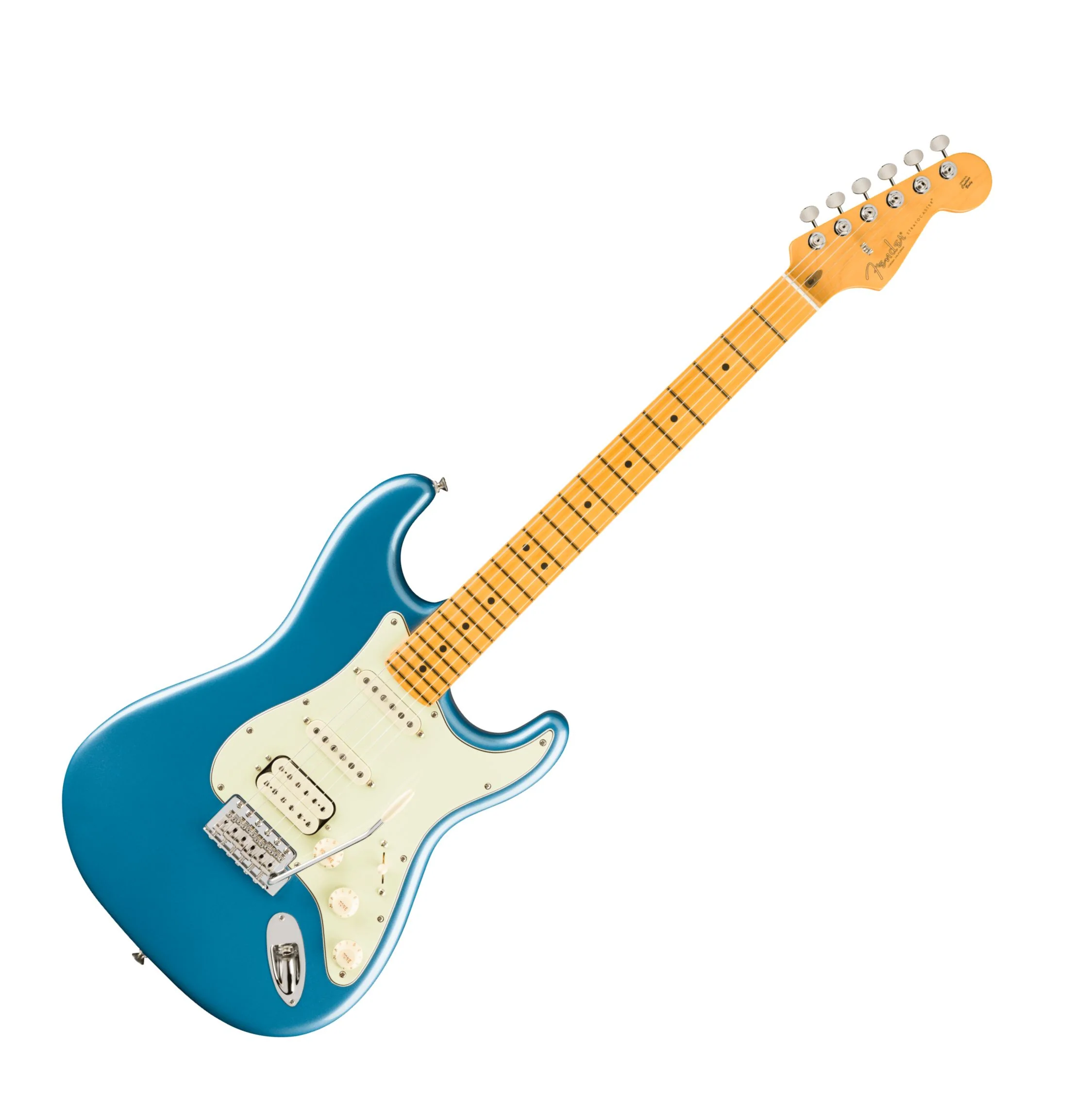 Fender American Professional Classic Stratocaster HSS, Maple Fingerboard, Faded Lake Placid Blue - Image 3